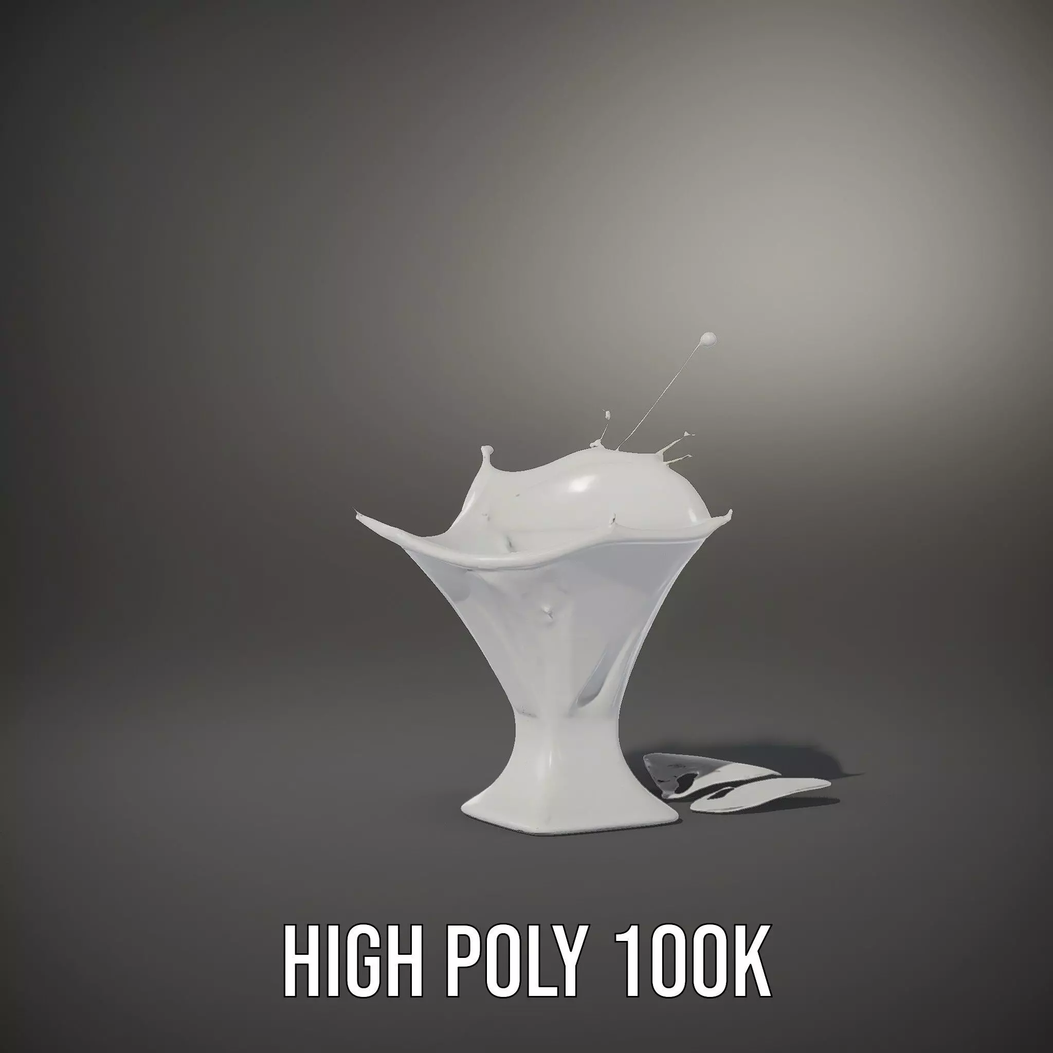 Crystal Splash Glass model pack Low-poly 3D model_13