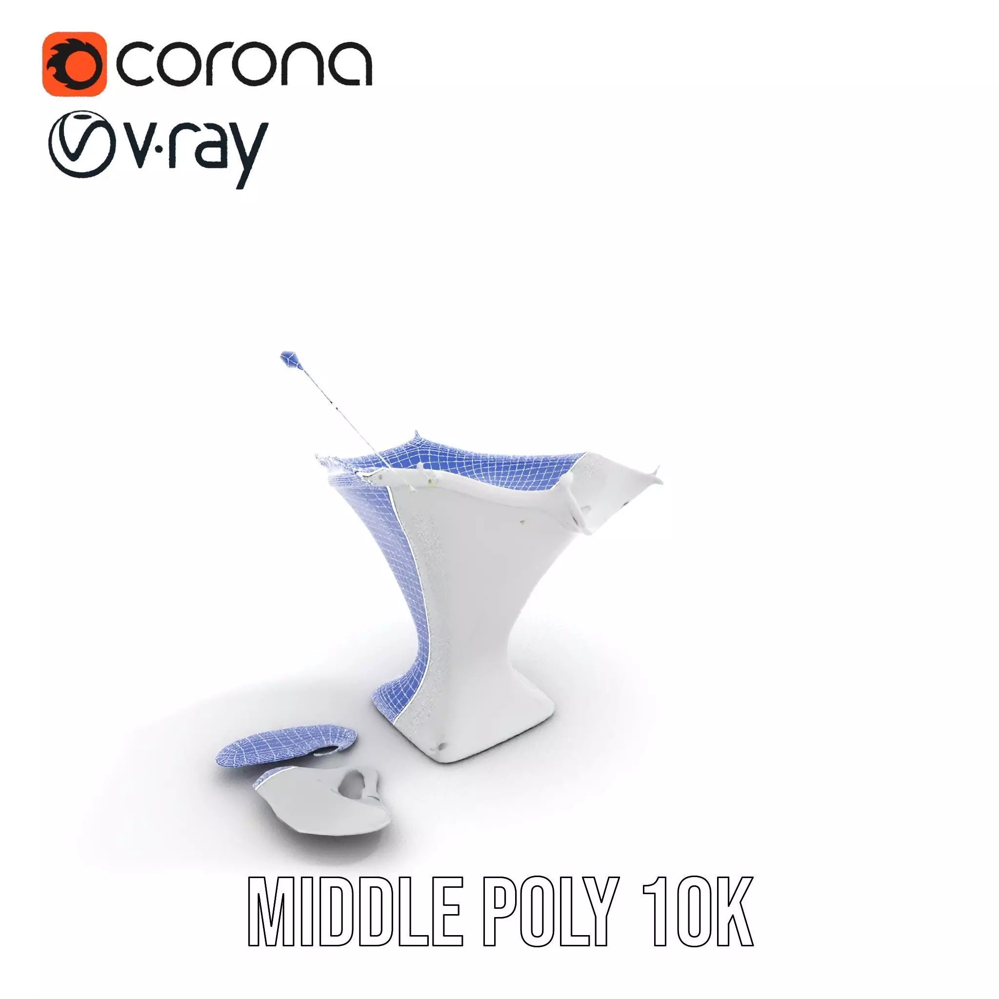 Crystal Splash Glass model pack Low-poly 3D model_24