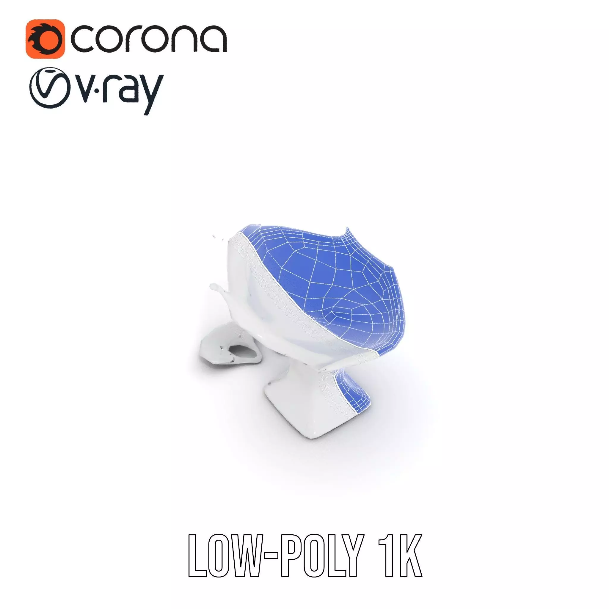 Crystal Splash Glass model pack Low-poly 3D model_17