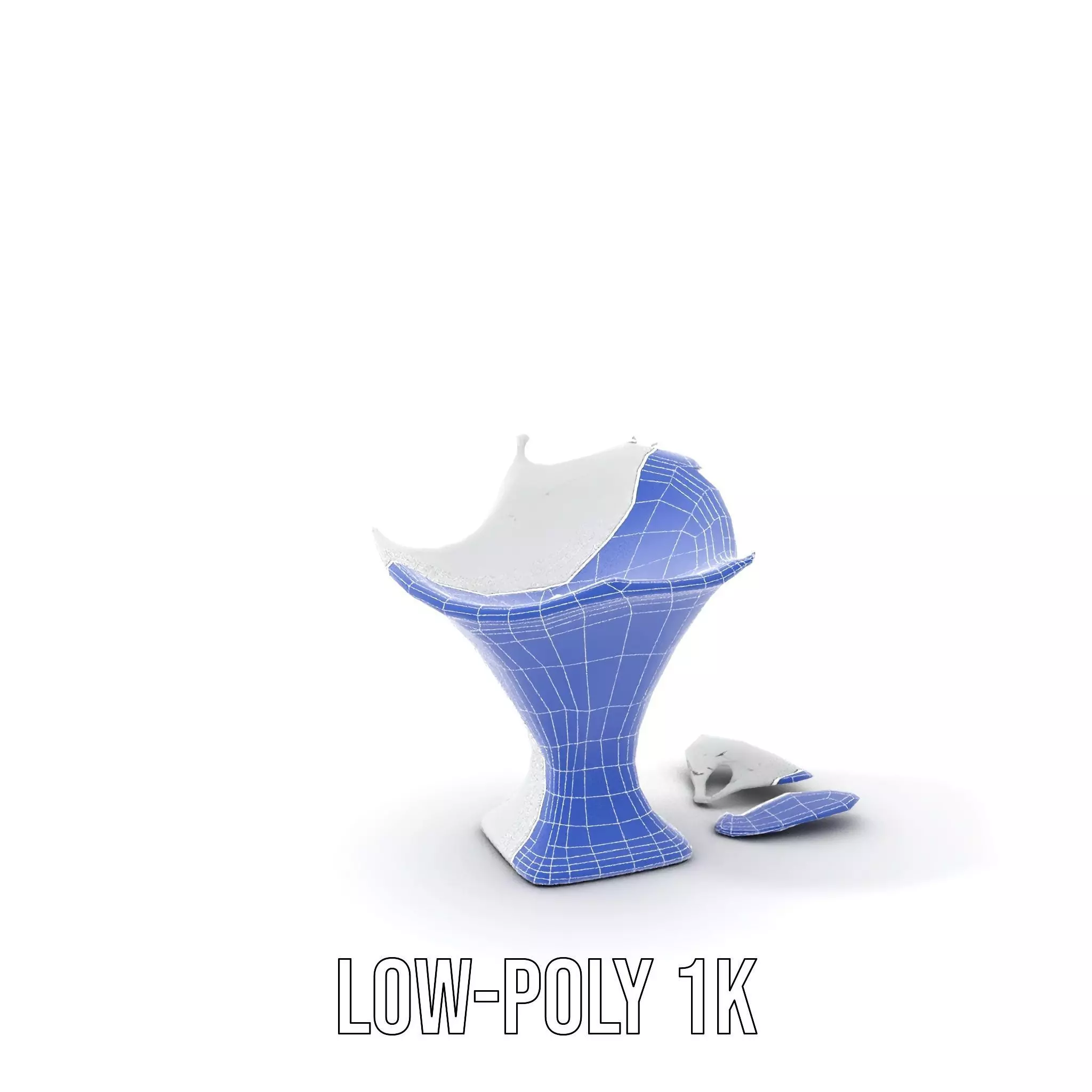 Crystal Splash Glass model pack Low-poly 3D model_15