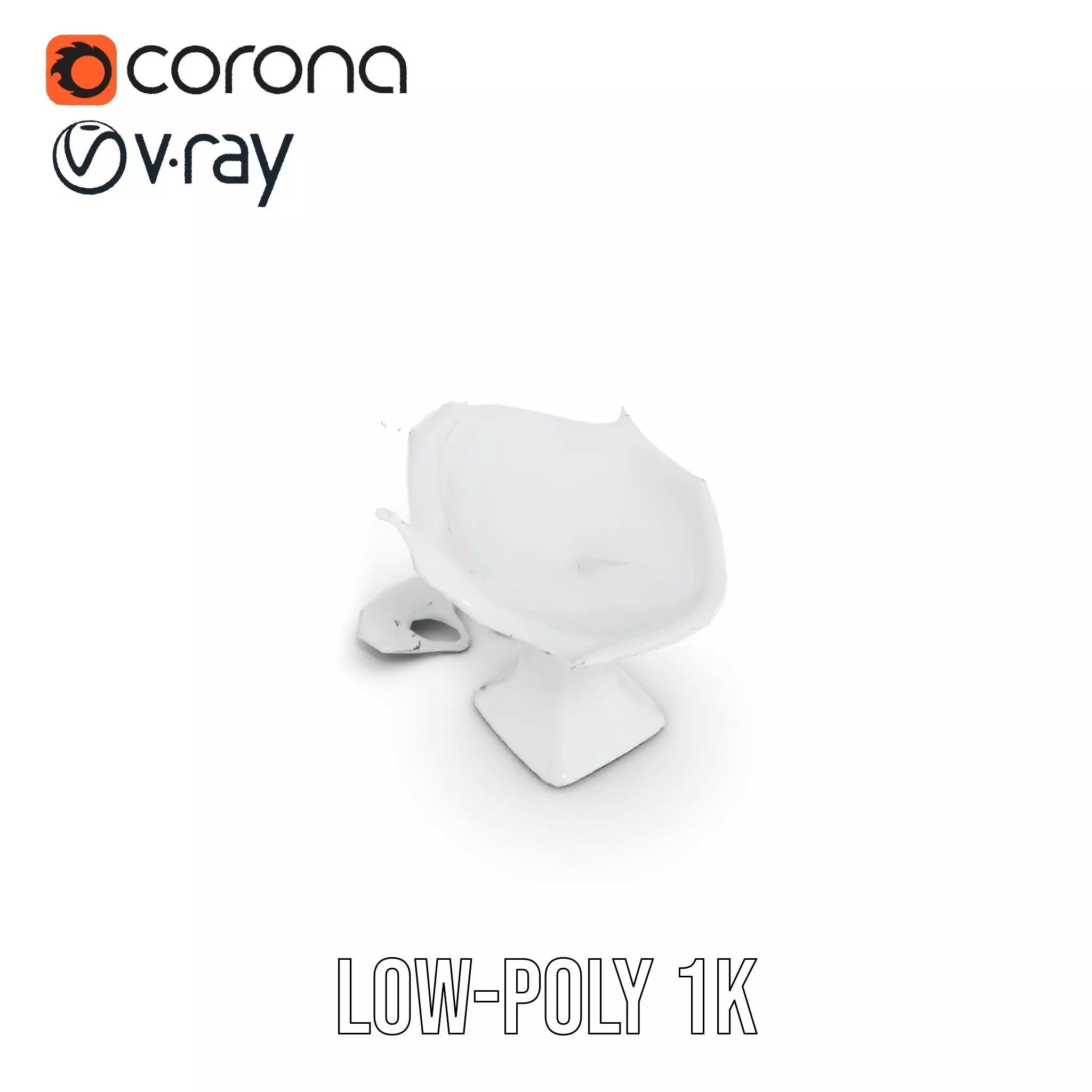 Crystal Splash Glass model pack Low-poly 3D model_25