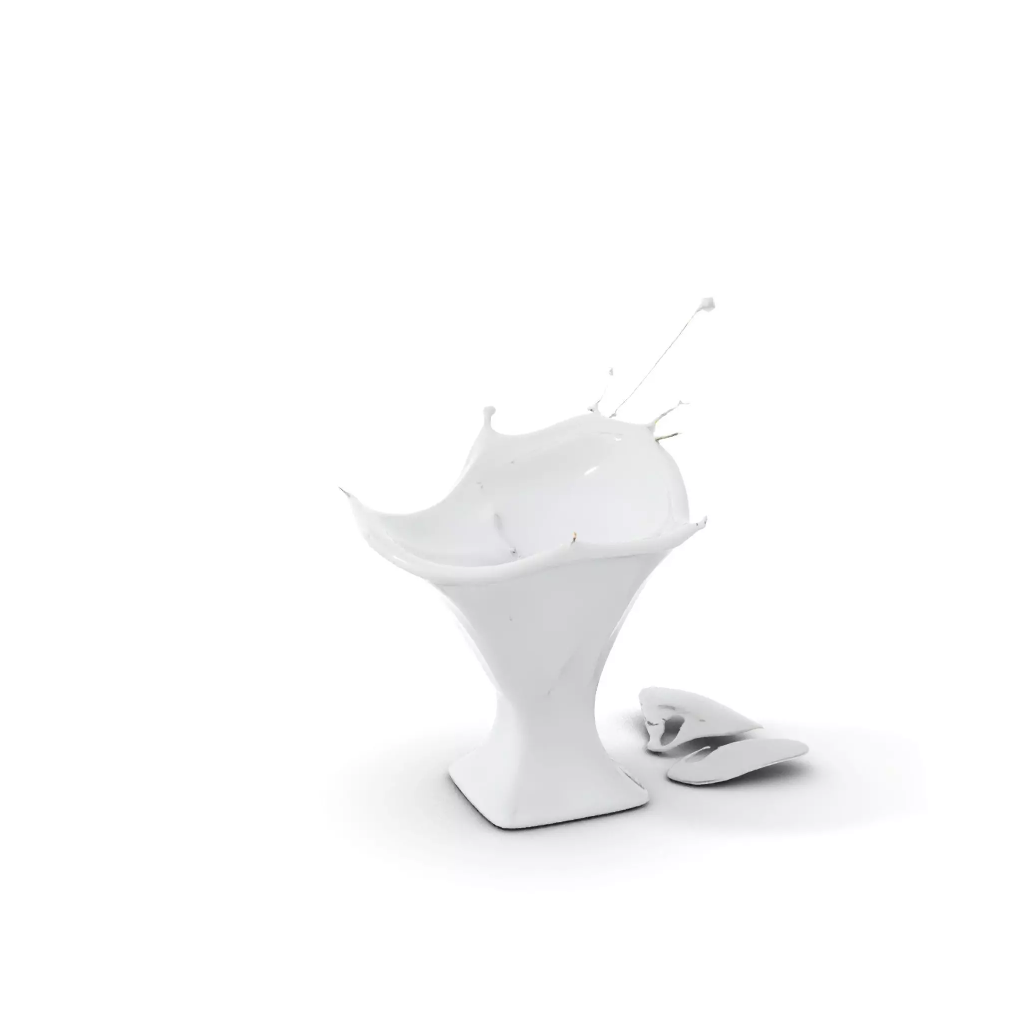 Crystal Splash Glass model pack Low-poly 3D model_7