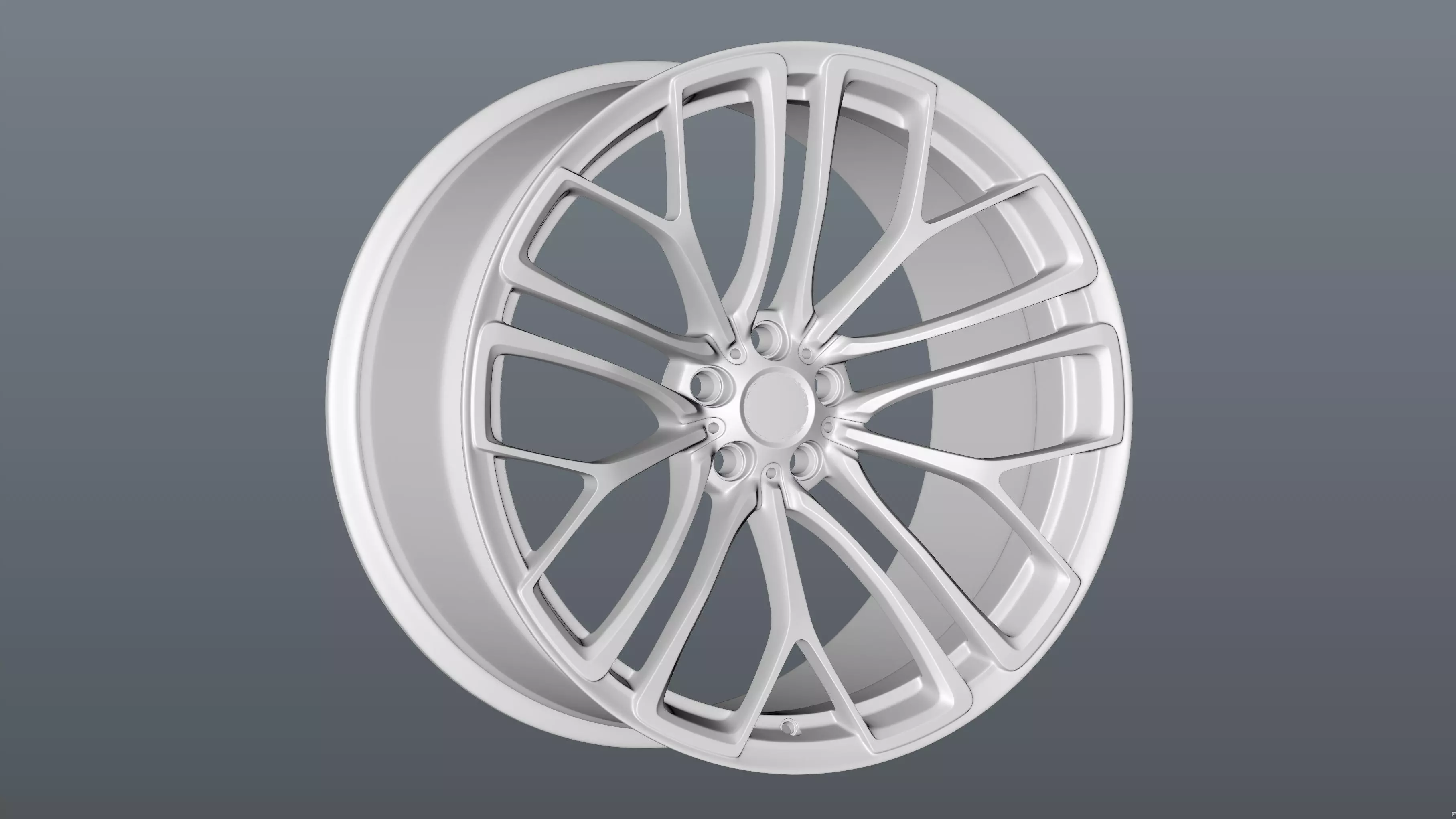 BBS RE-X Low-poly 3D model_12