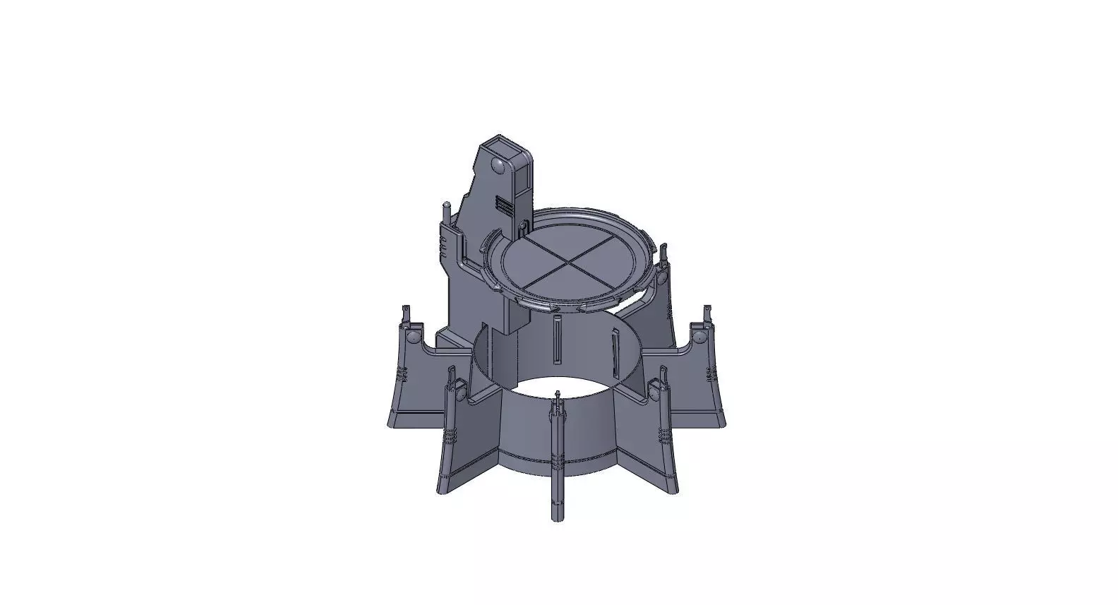 Tros Defense Spire 3D print model_0