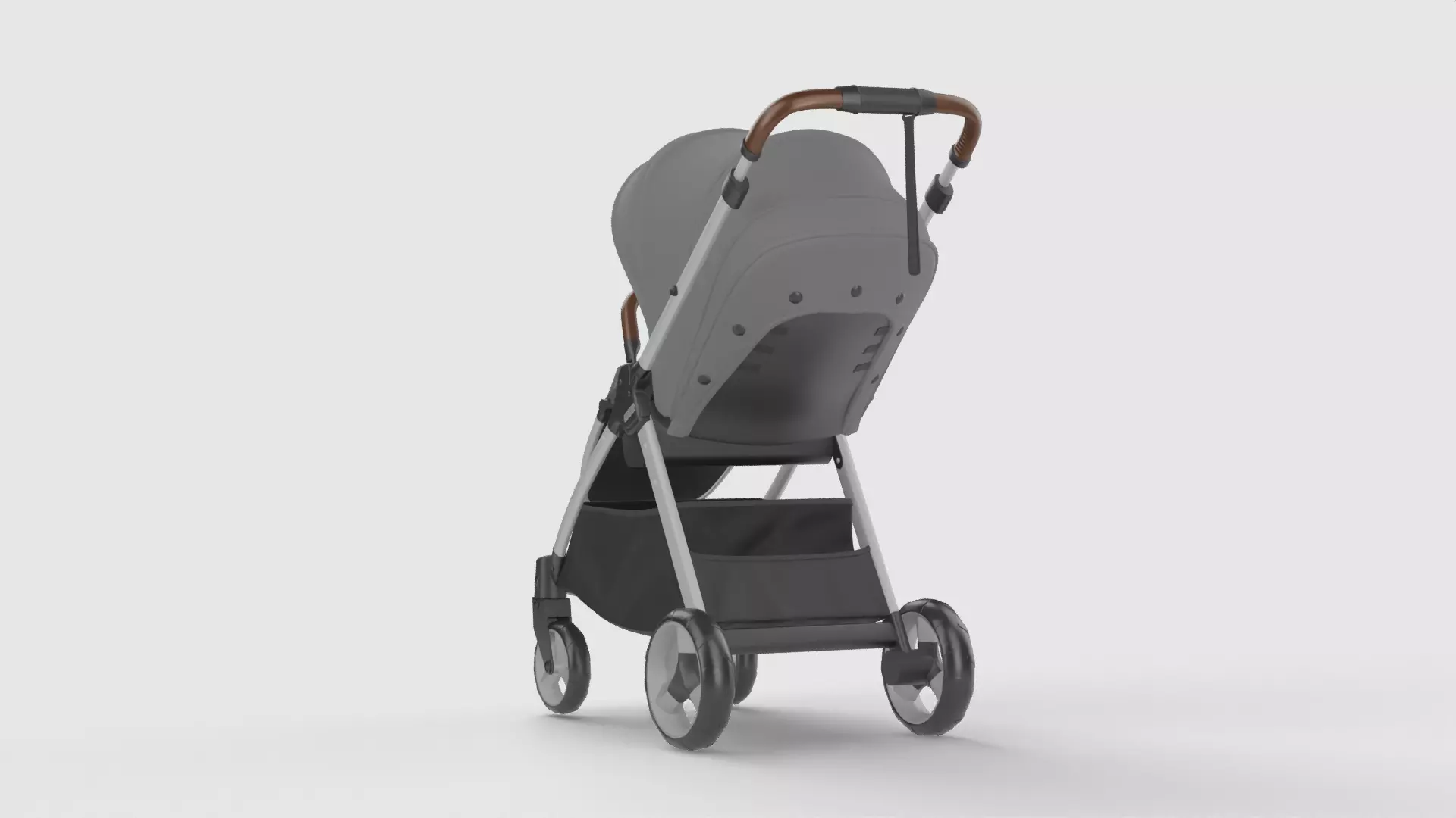 Baby stroller 3D model 3D model_3