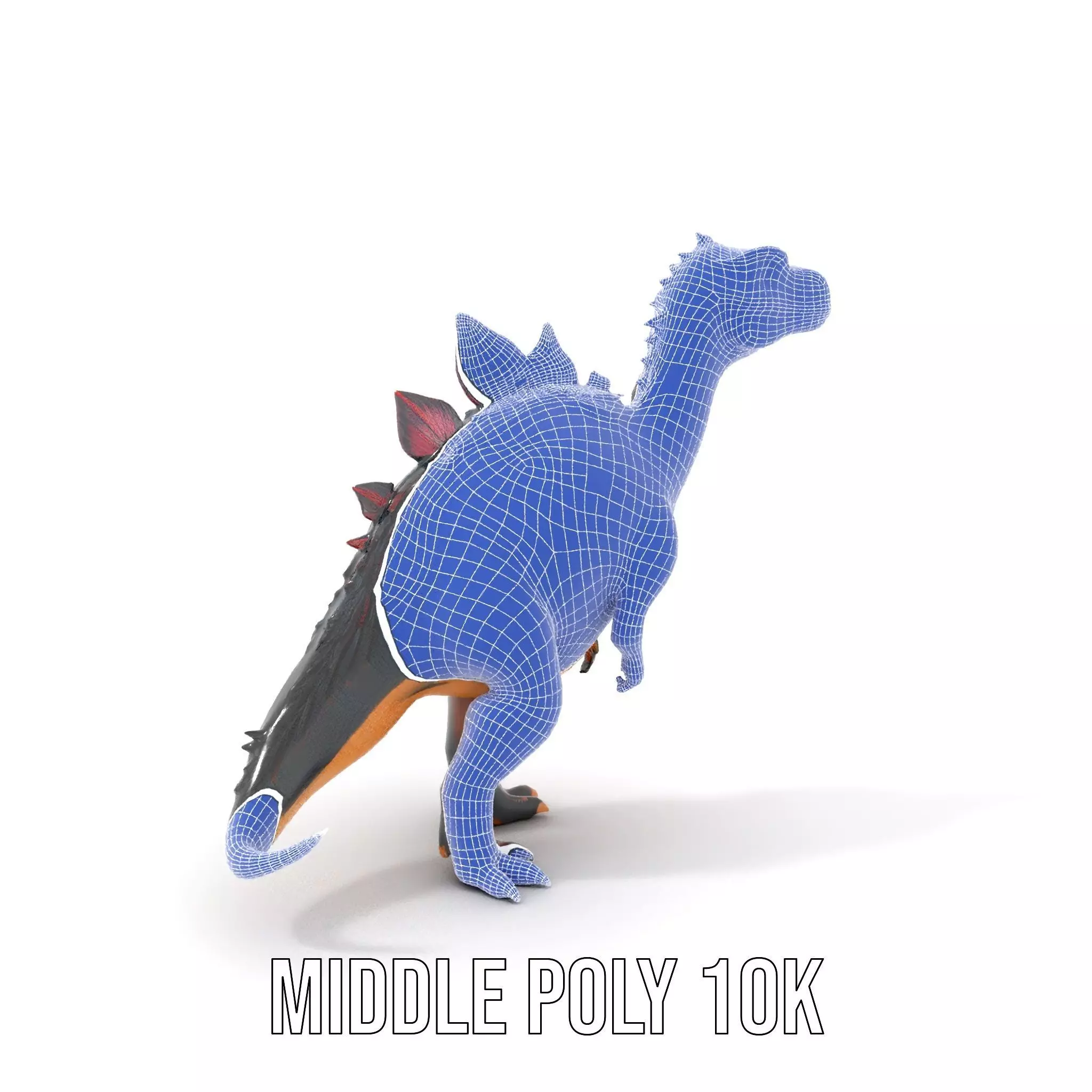 Spiky Dinosaur model pack Low-poly 3D model_6