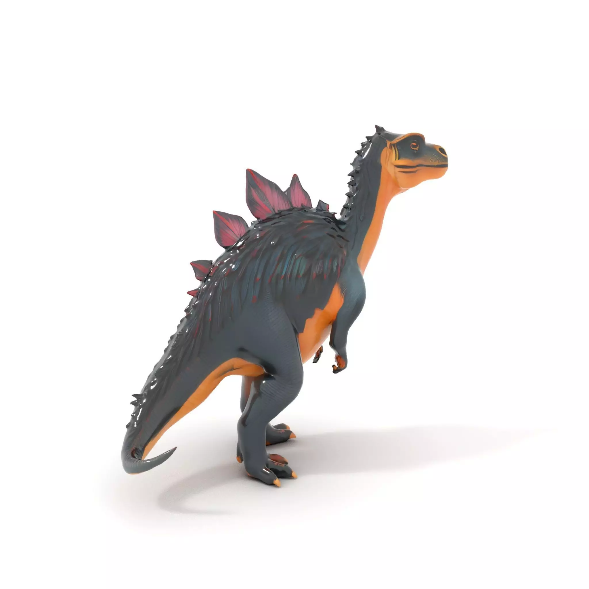 Spiky Dinosaur model pack Low-poly 3D model_0
