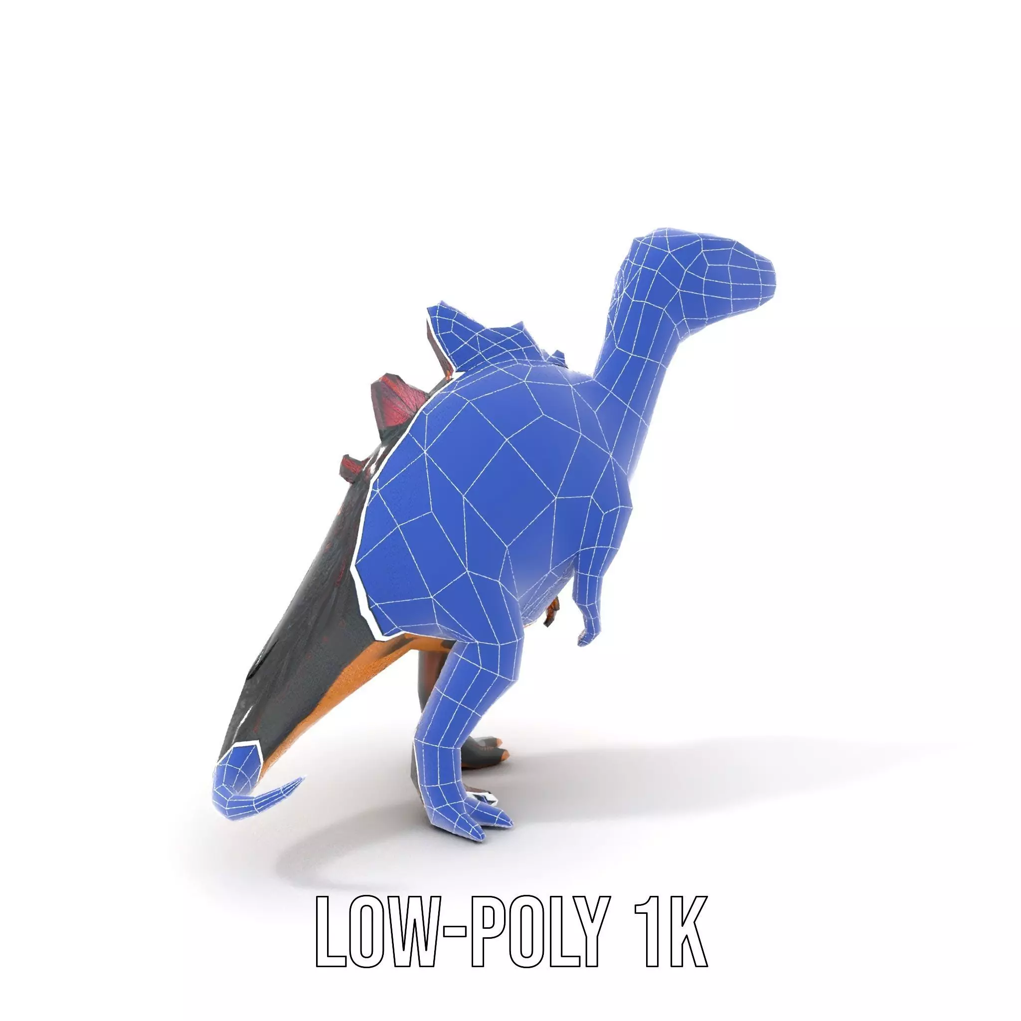 Spiky Dinosaur model pack Low-poly 3D model_18