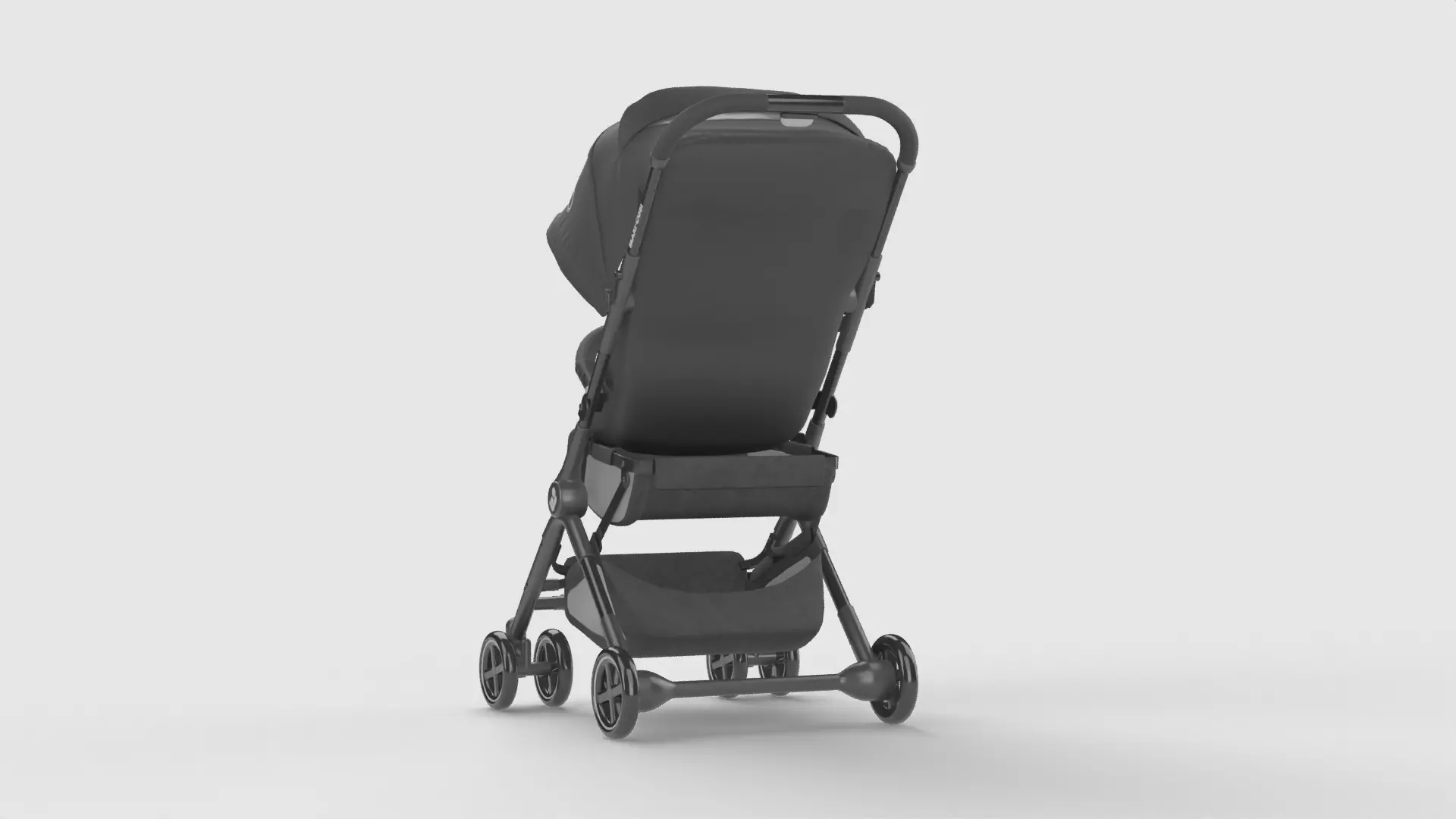 Baby stroller 3D model 3D model_3
