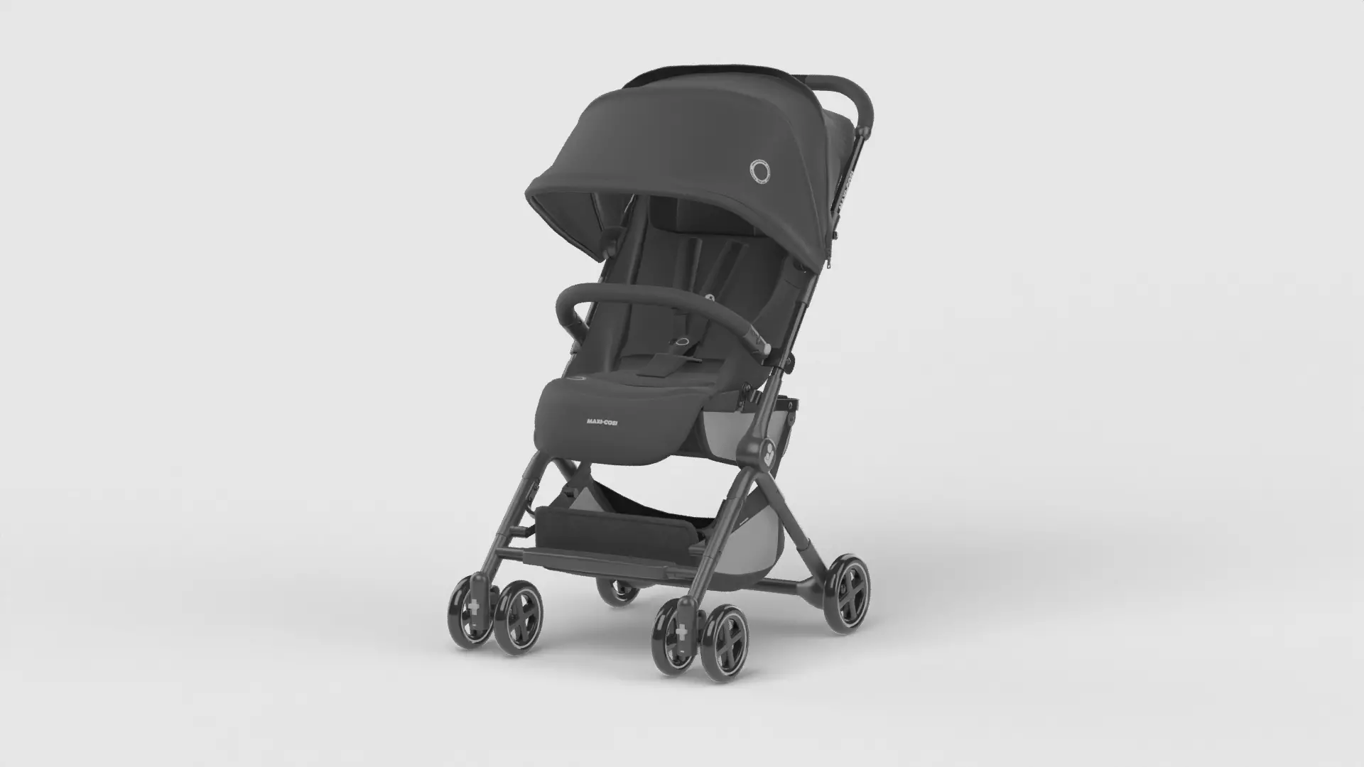 Baby stroller 3D model 3D model_4