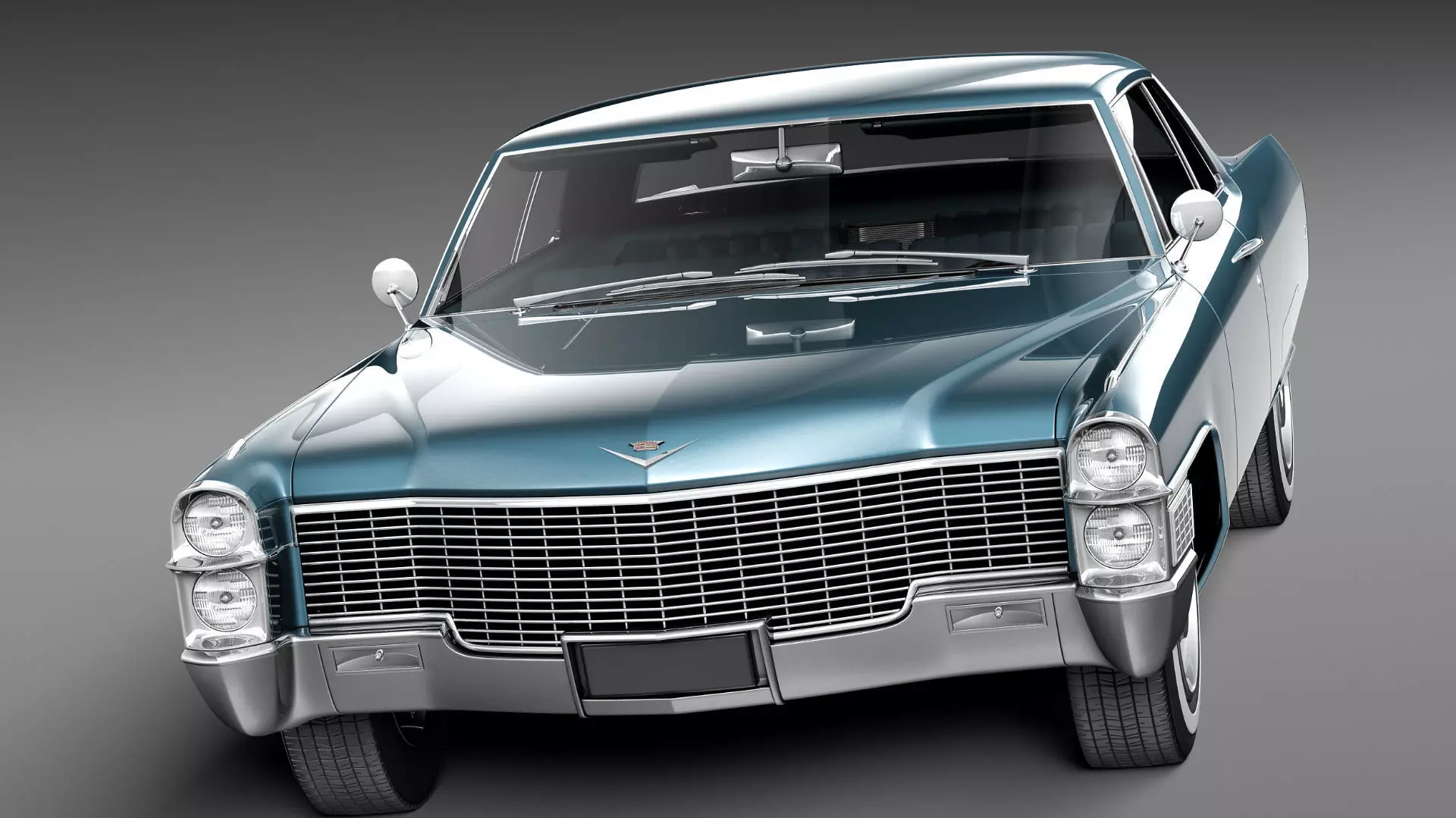 Cadillac DeVille 1965 coupe 3D model_1