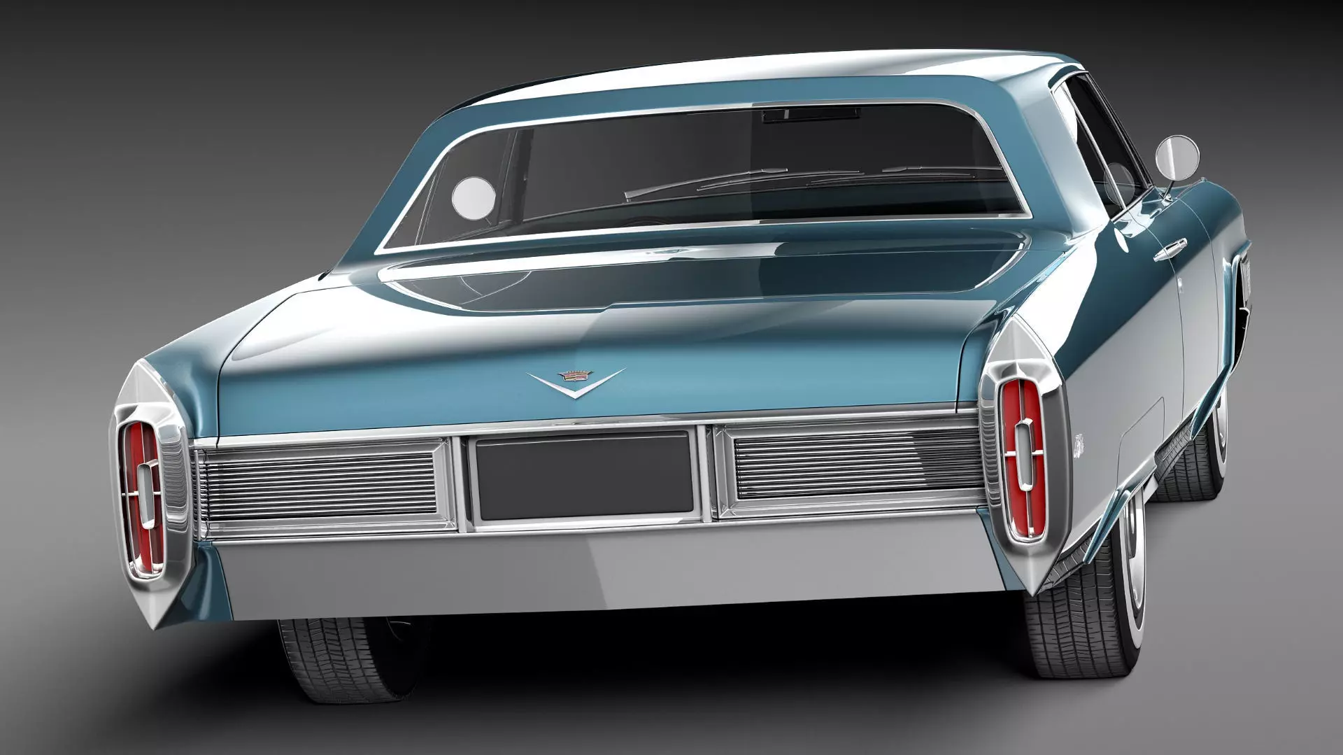 Cadillac DeVille 1965 coupe 3D model_5