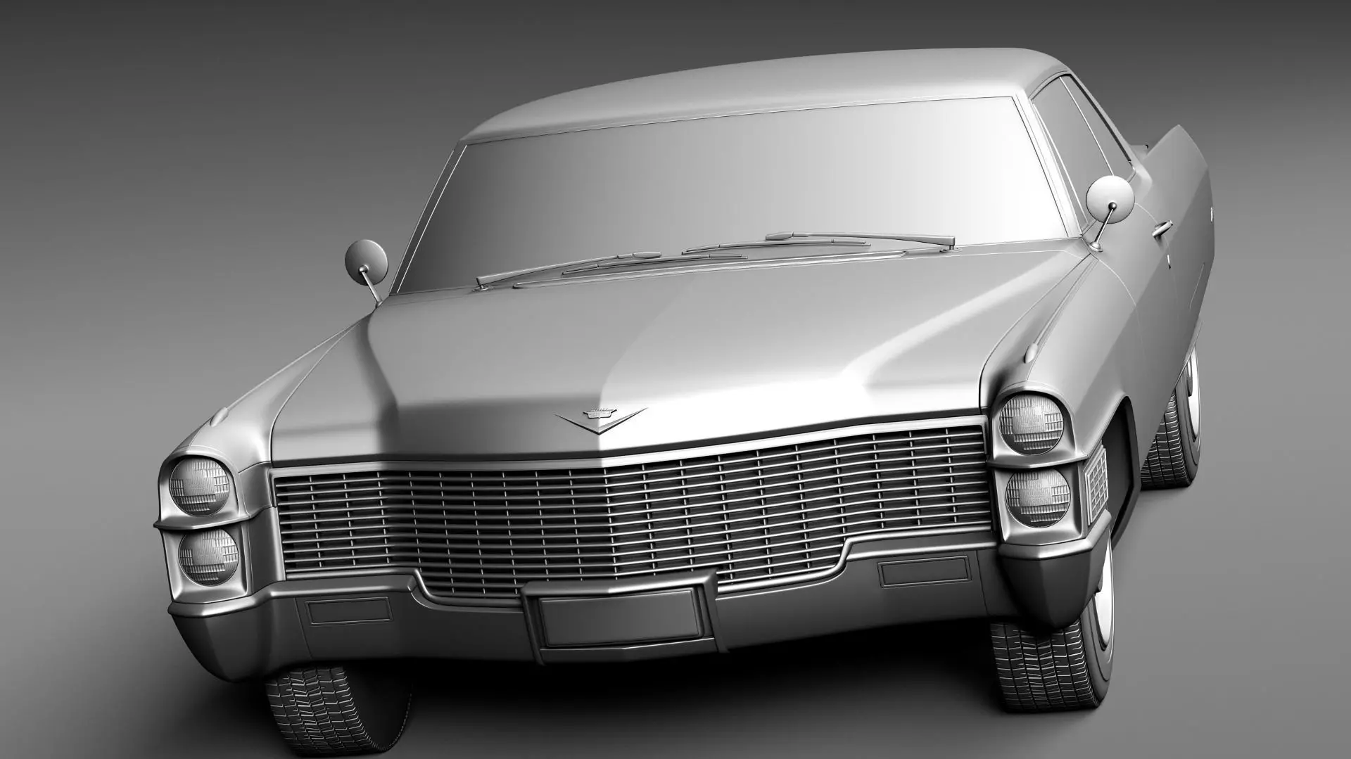 Cadillac DeVille 1965 coupe 3D model_9