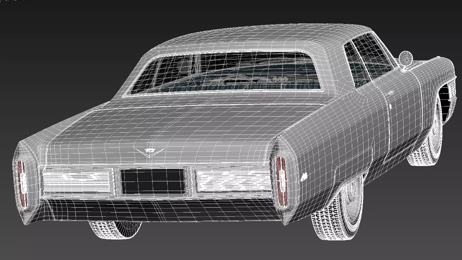 Cadillac DeVille 1965 coupe 3D model_18