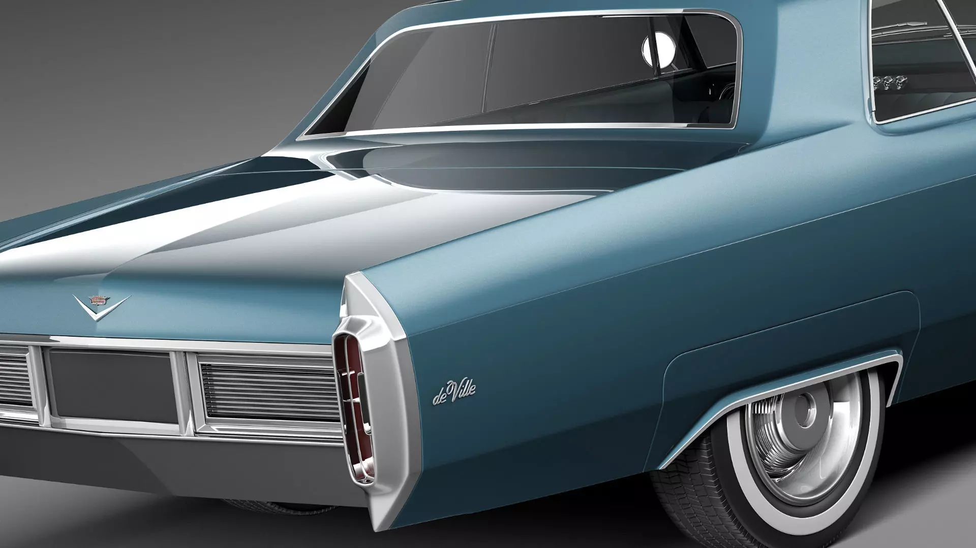 Cadillac DeVille 1965 coupe 3D model_3
