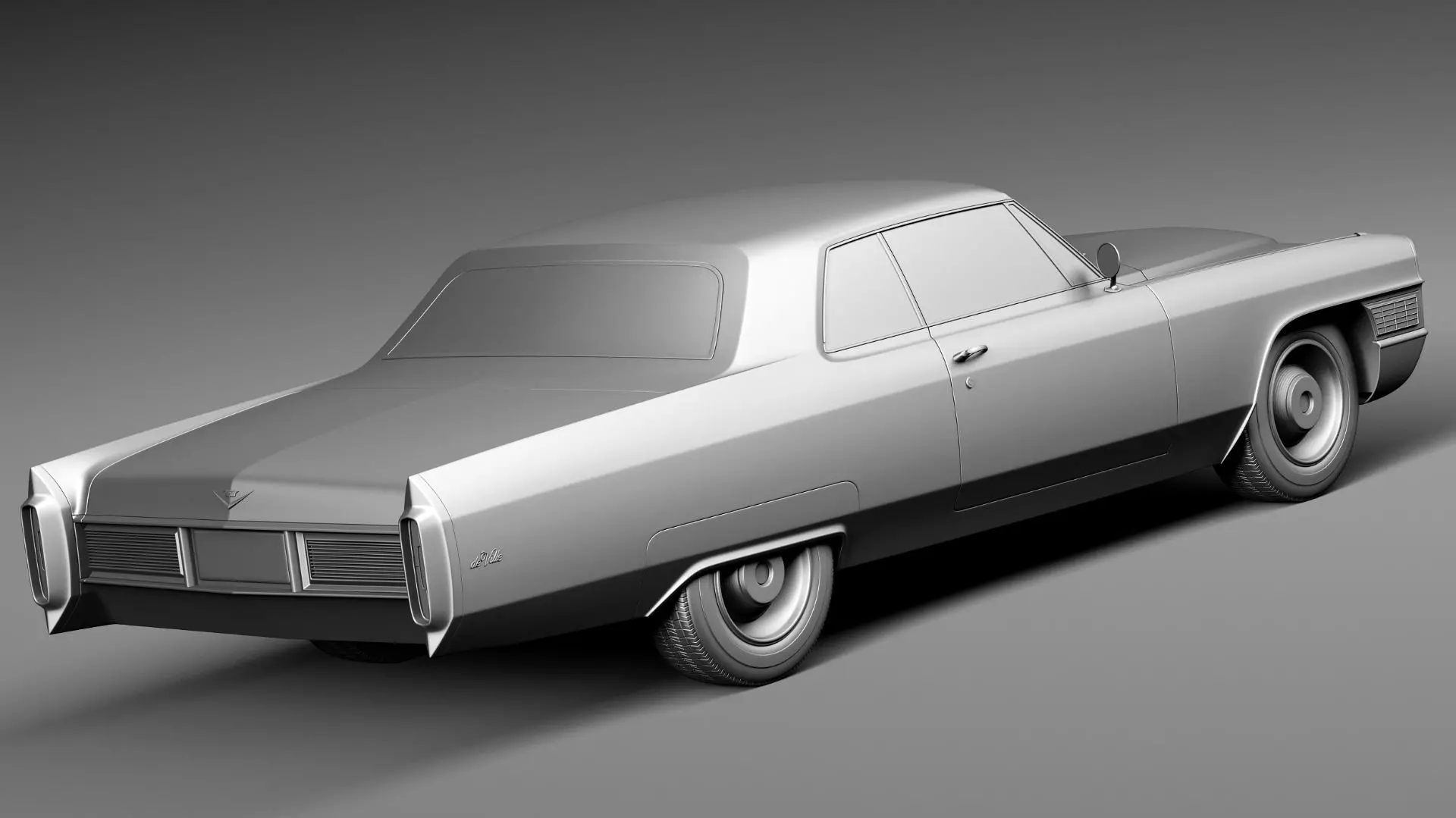 Cadillac DeVille 1965 coupe 3D model_12