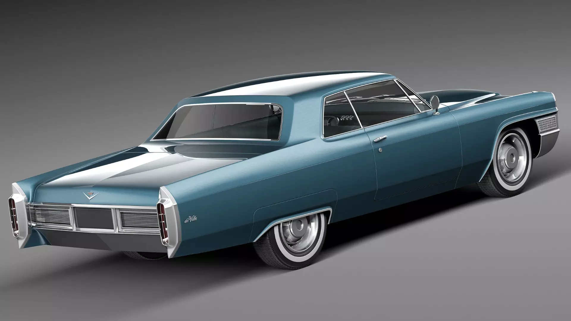 Cadillac DeVille 1965 coupe 3D model_4