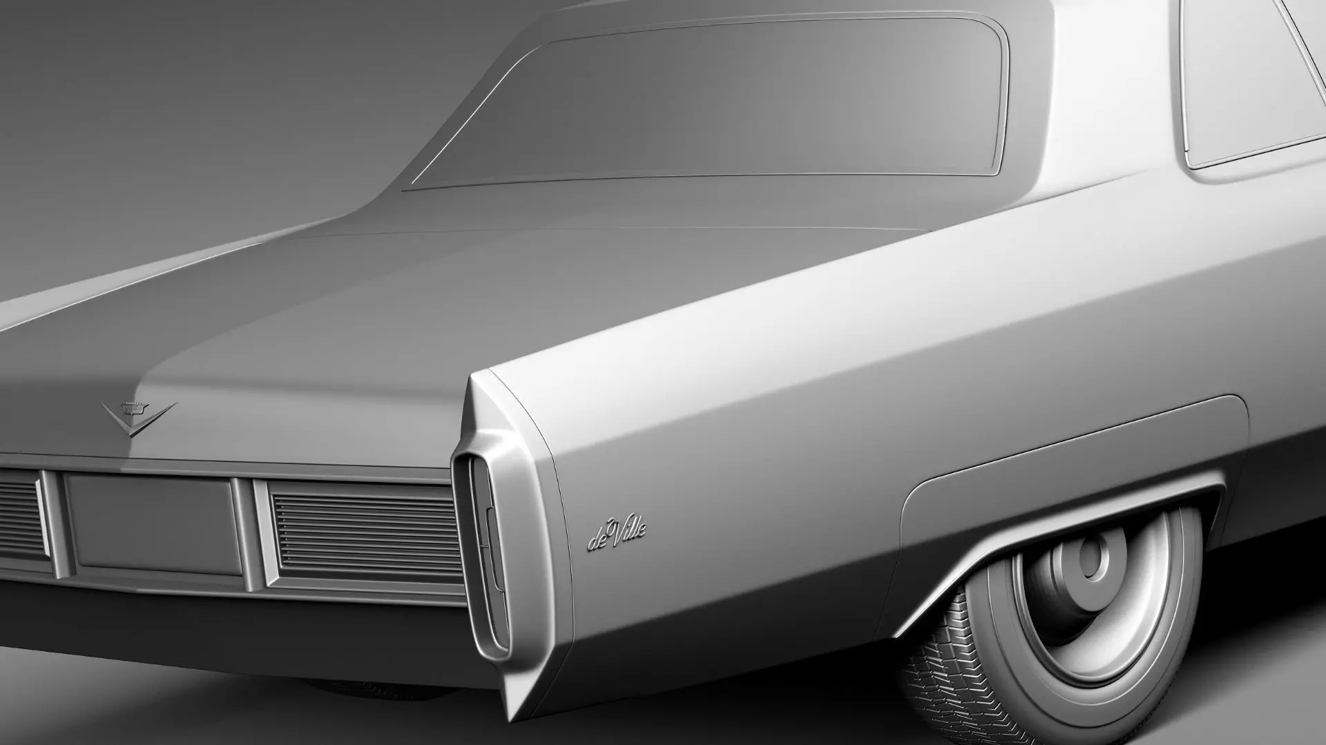 Cadillac DeVille 1965 coupe 3D model_11