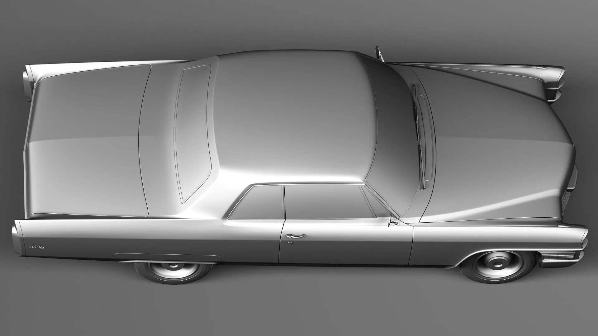 Cadillac DeVille 1965 coupe 3D model_15
