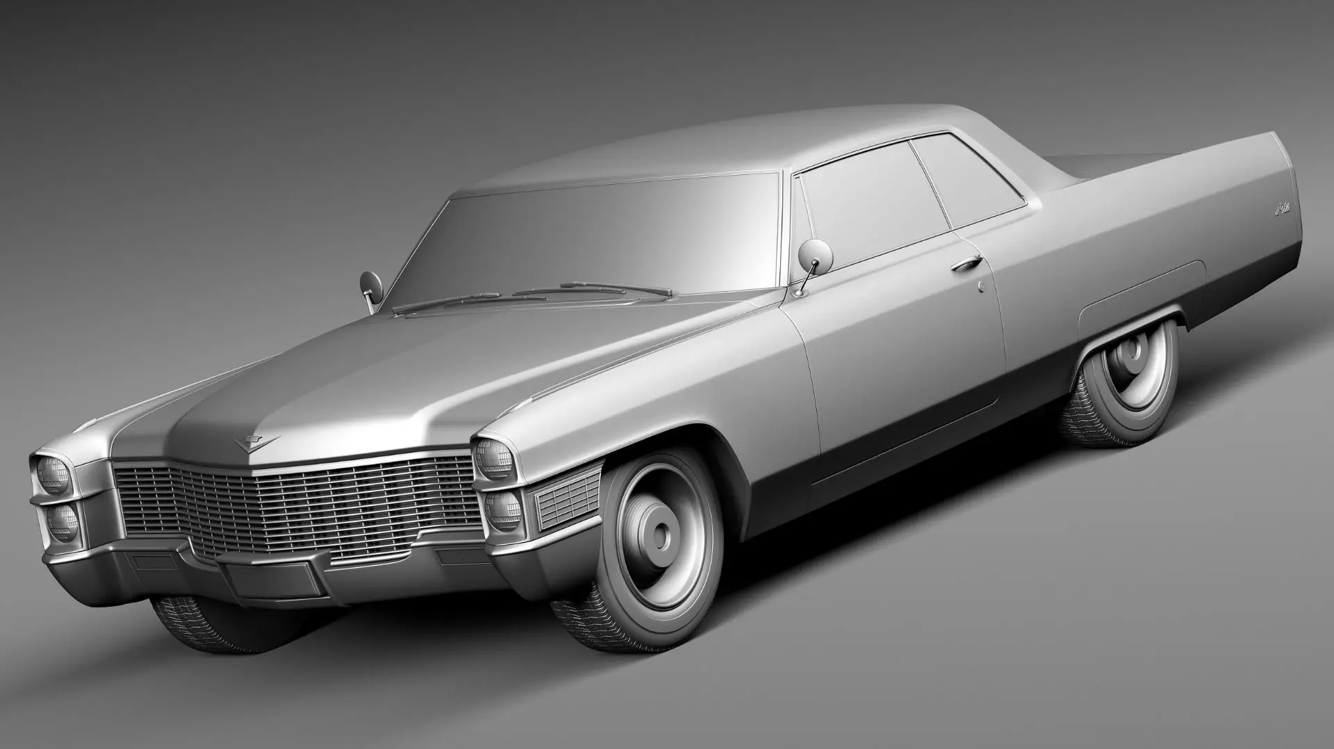 Cadillac DeVille 1965 coupe 3D model_8