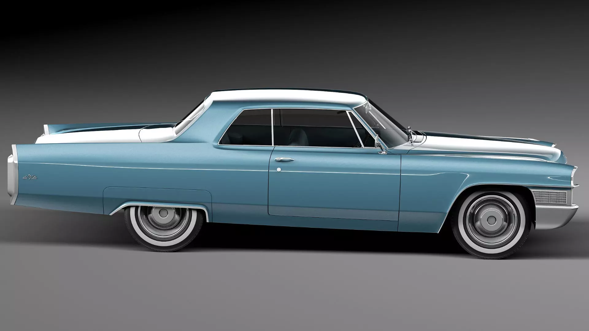 Cadillac DeVille 1965 coupe 3D model_6