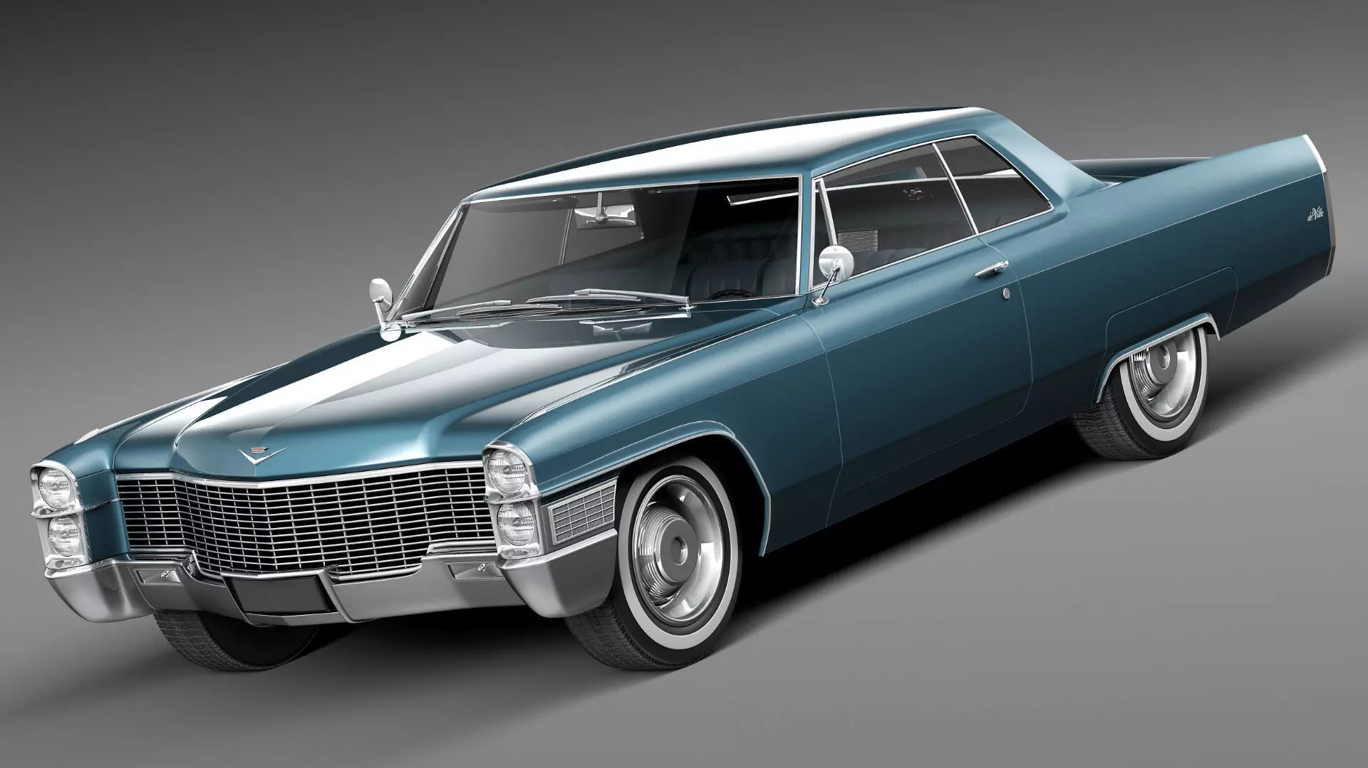 Cadillac DeVille 1965 coupe 3D model_0