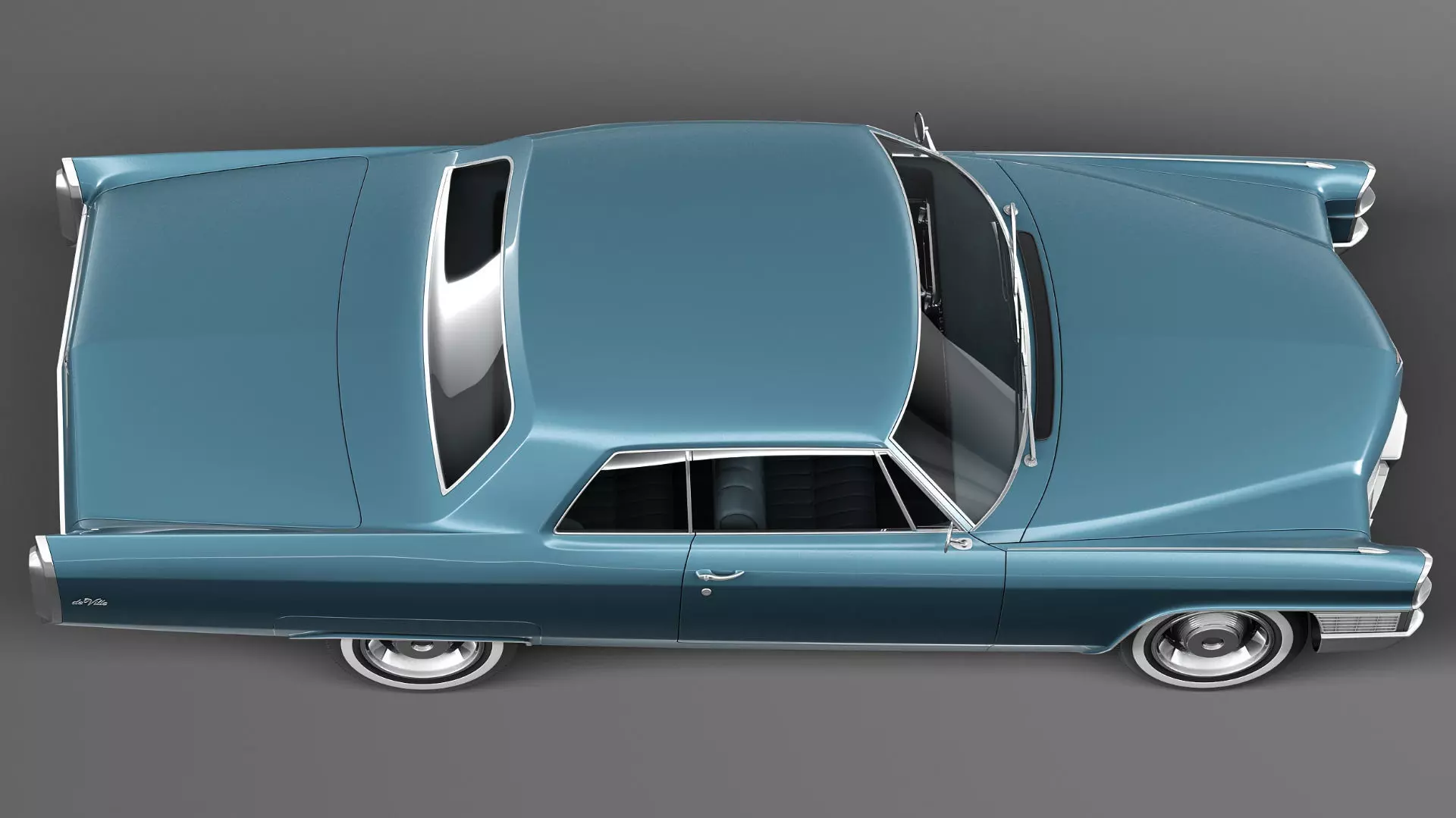 Cadillac DeVille 1965 coupe 3D model_7