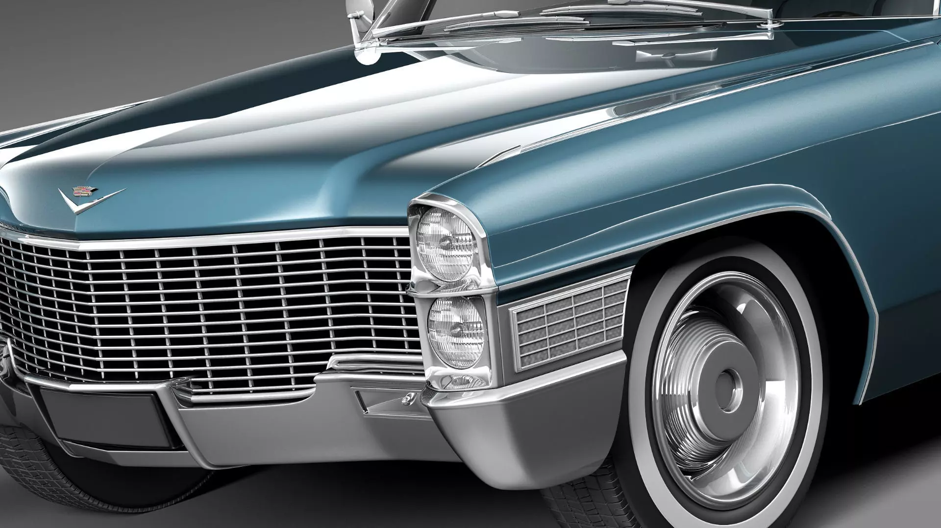 Cadillac DeVille 1965 coupe 3D model_2