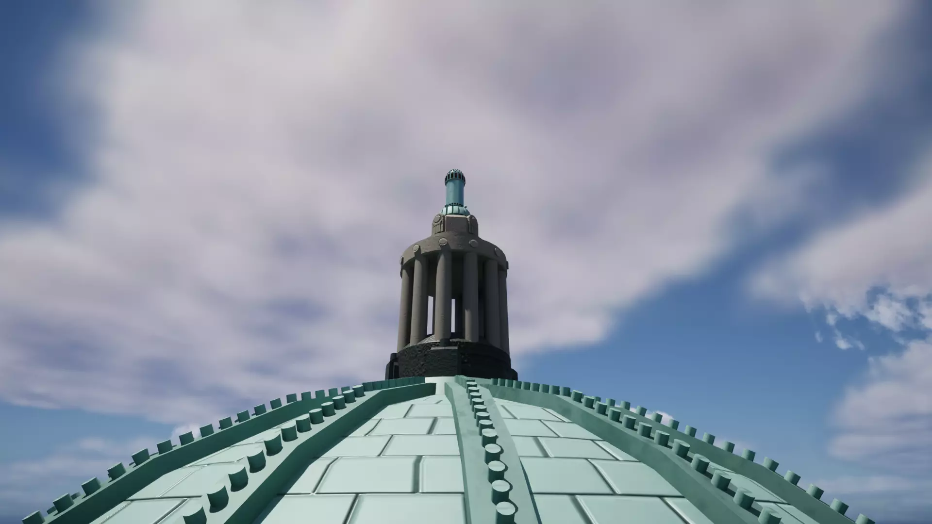 ELVIS Korean Neoclassical Government Office Low-poly 3D model_13