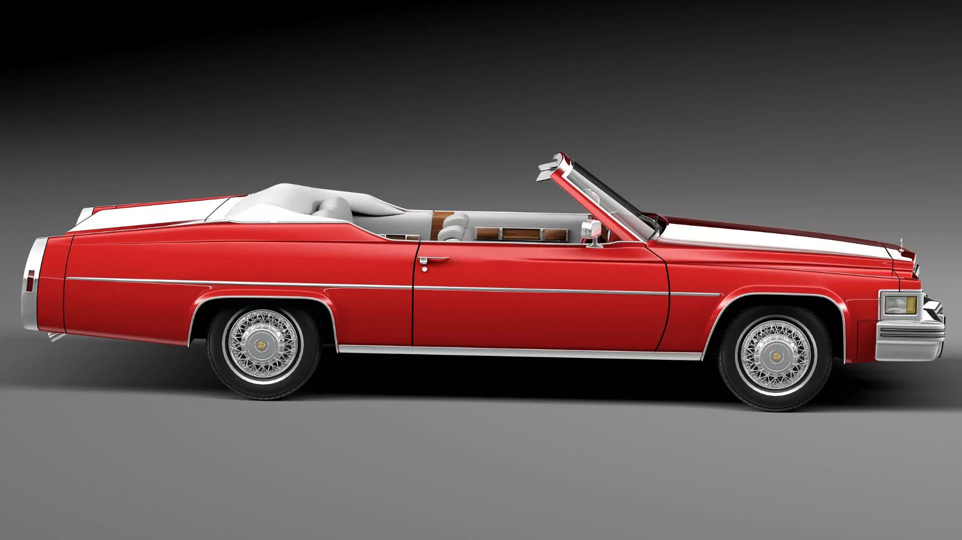 Cadillac DeVille Convertible 1977 3D model_6