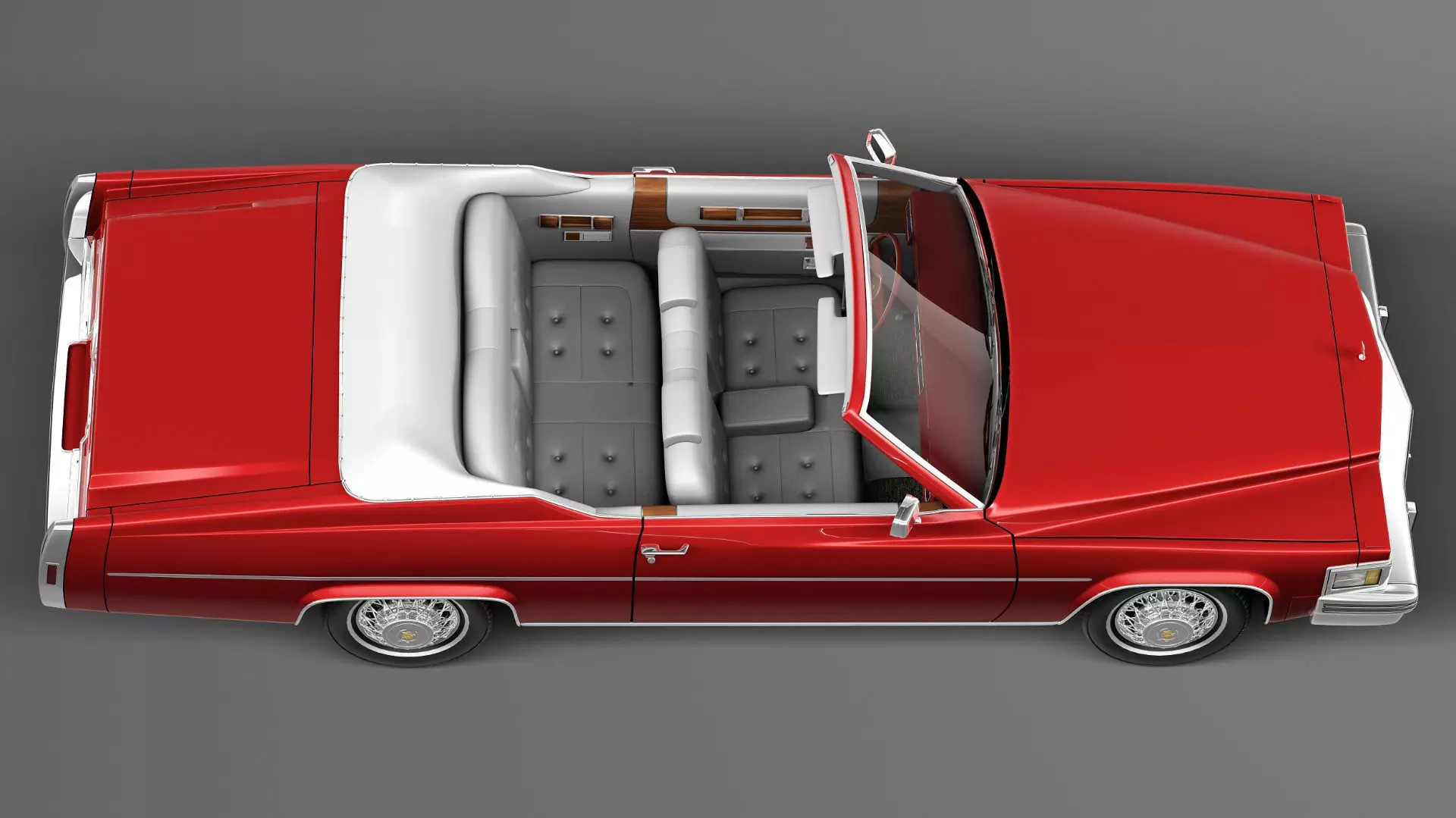 Cadillac DeVille Convertible 1977 3D model_7