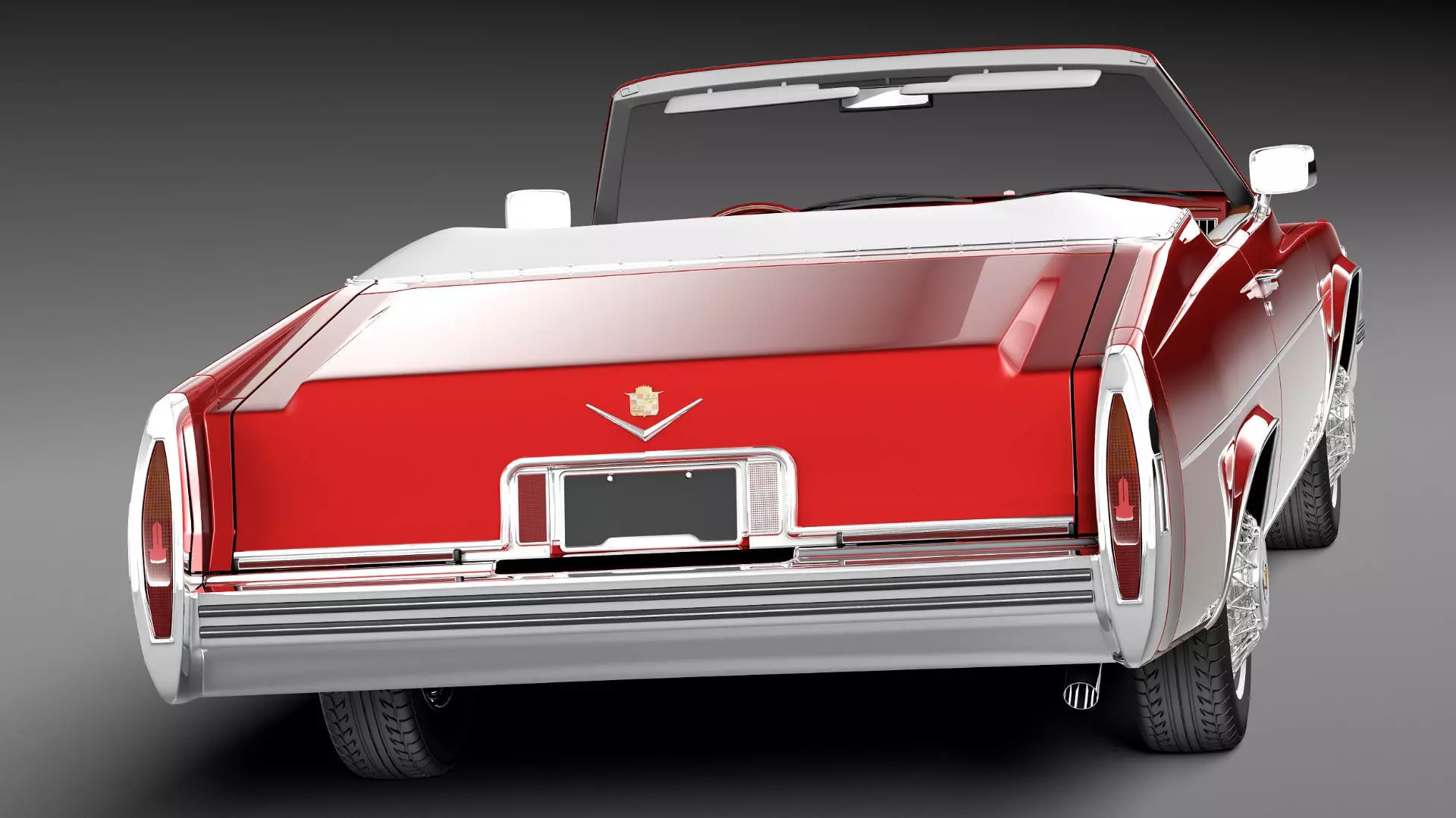 Cadillac DeVille Convertible 1977 3D model_5