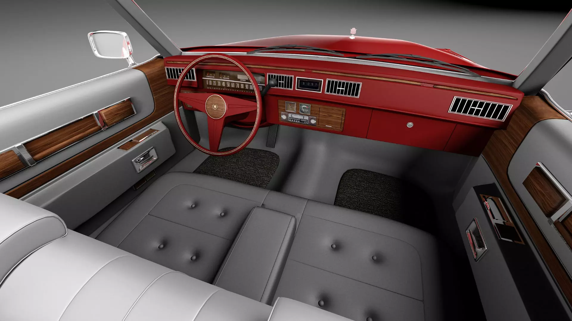 Cadillac DeVille Convertible 1977 3D model_16