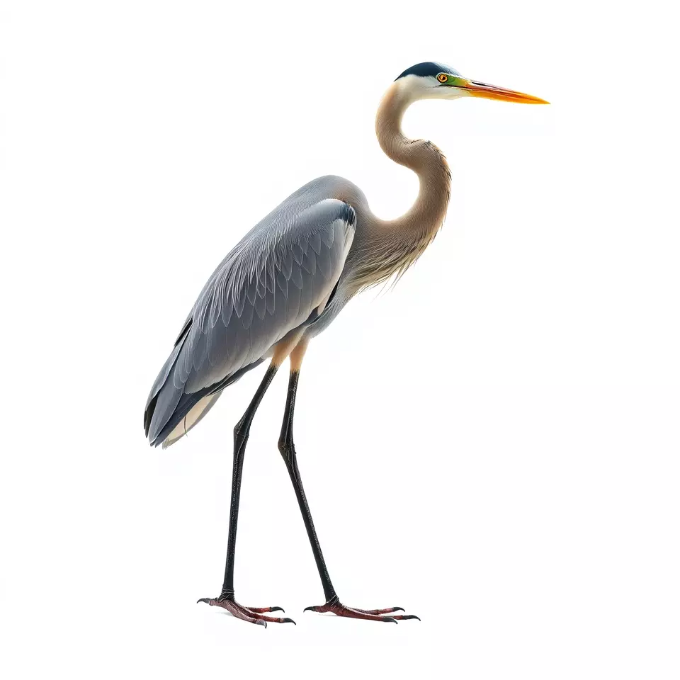 Elegant Heron model pack Low-poly 3D model_3