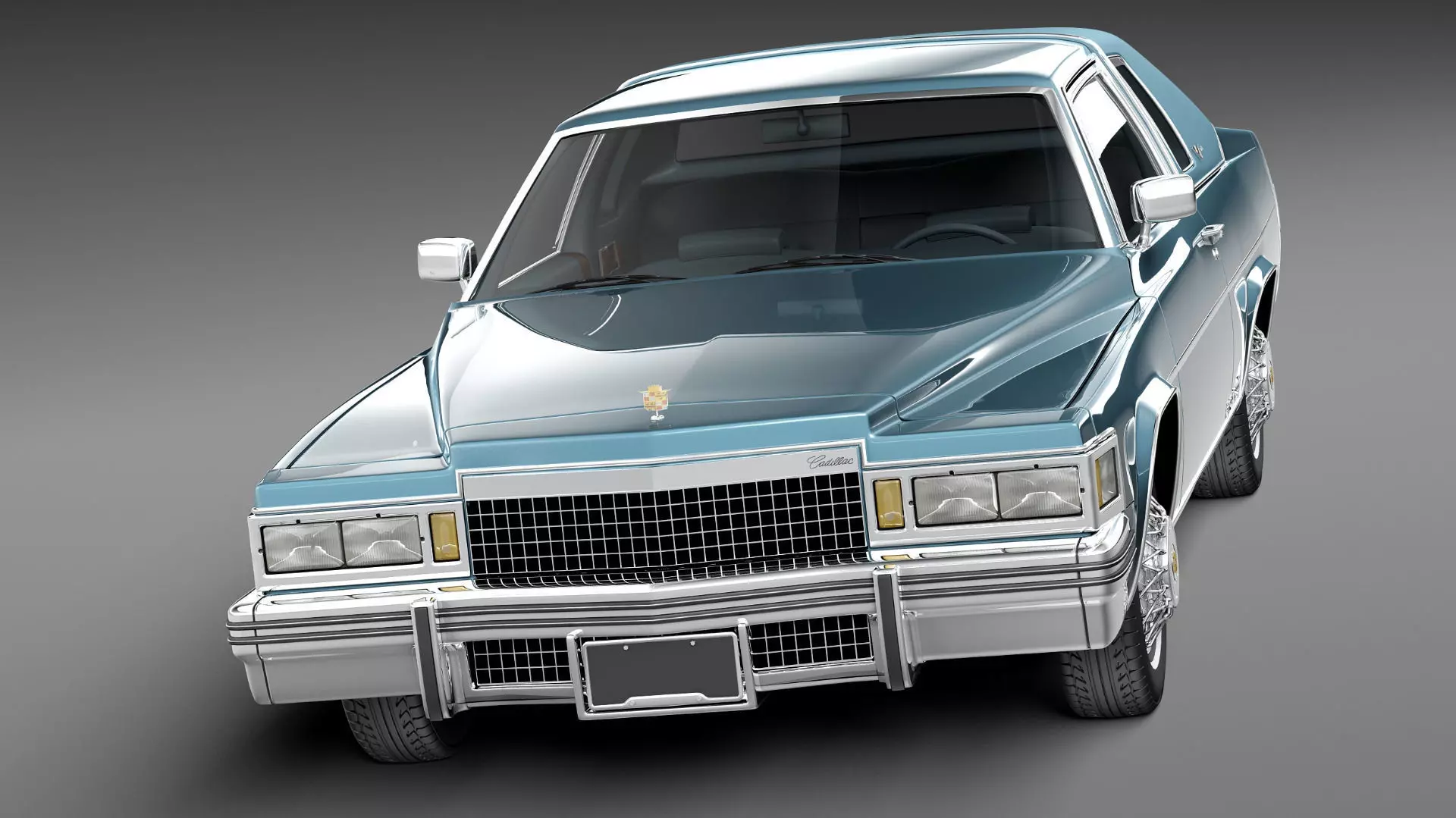 Cadillac DeVille Coupe 1977 3D model_1