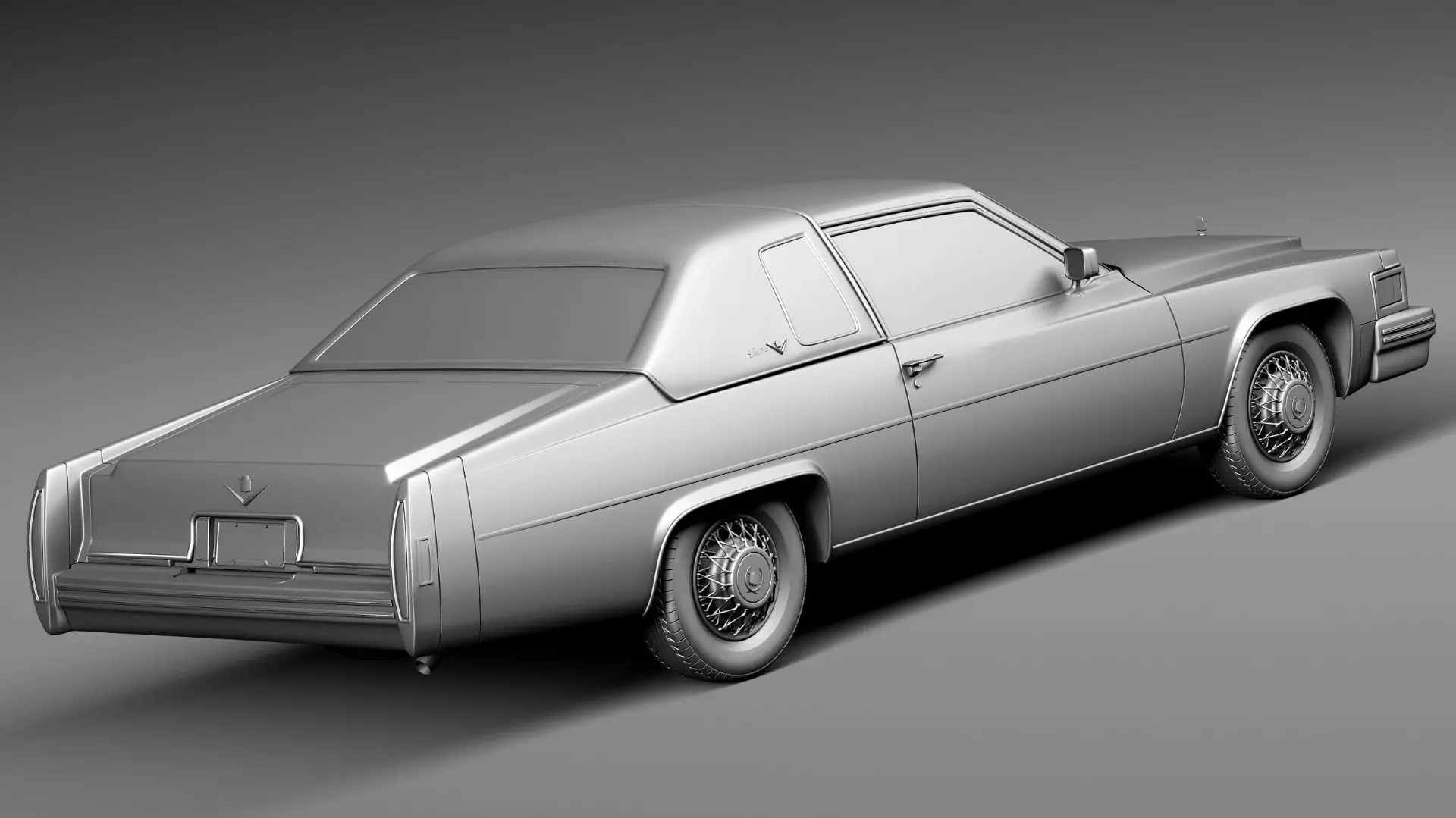 Cadillac DeVille Coupe 1977 3D model_12