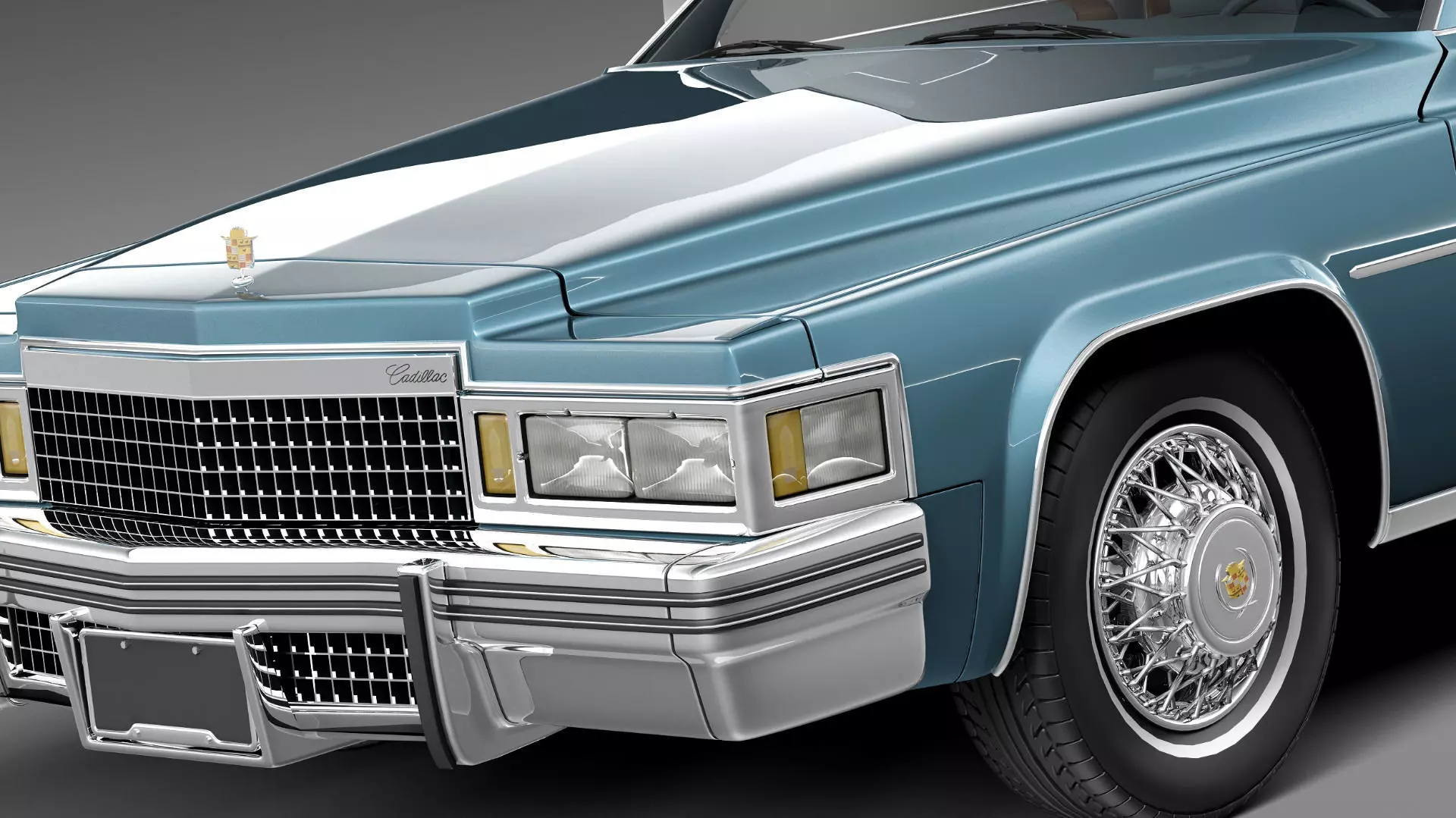 Cadillac DeVille Coupe 1977 3D model_2