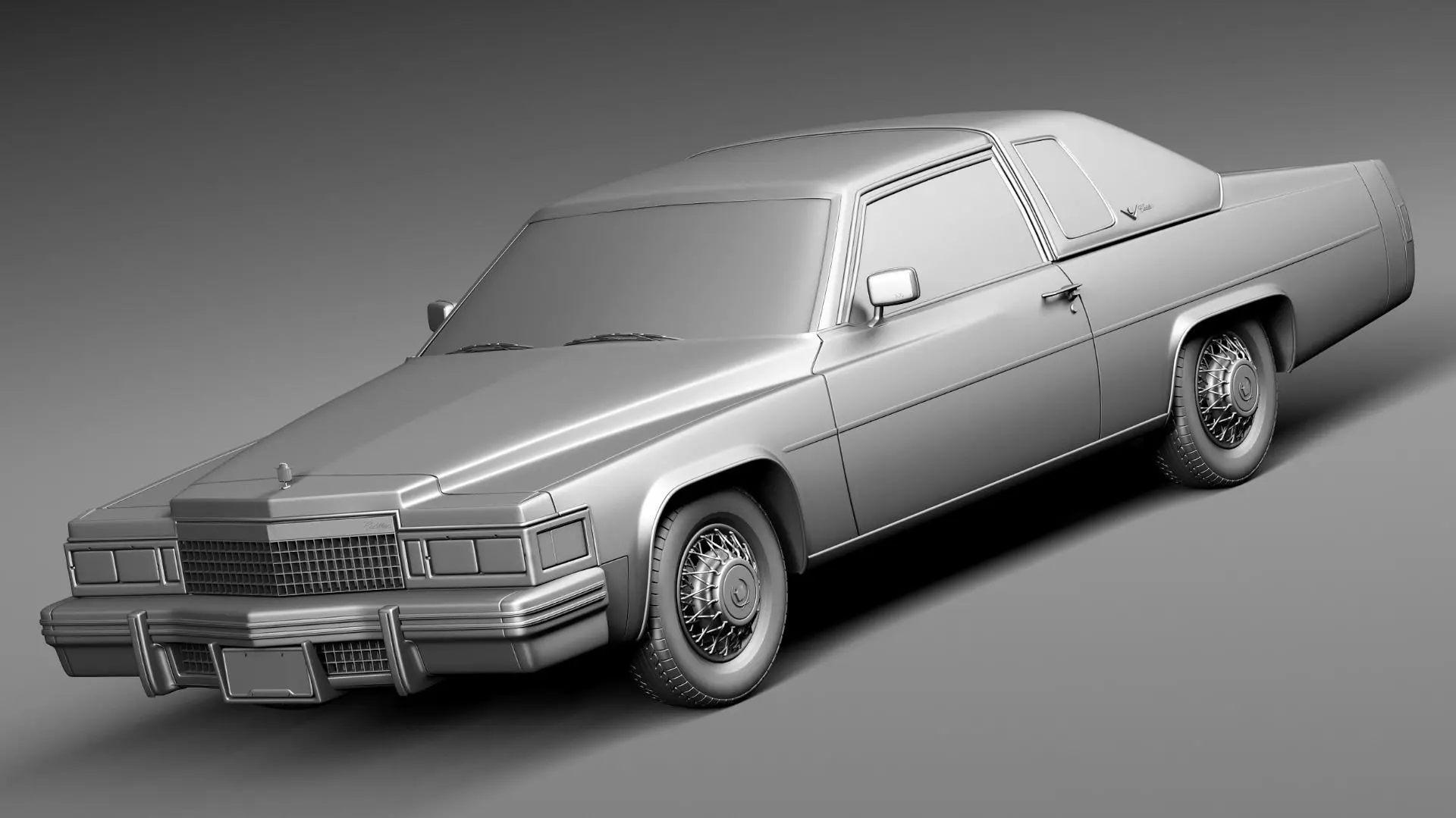 Cadillac DeVille Coupe 1977 3D model_8