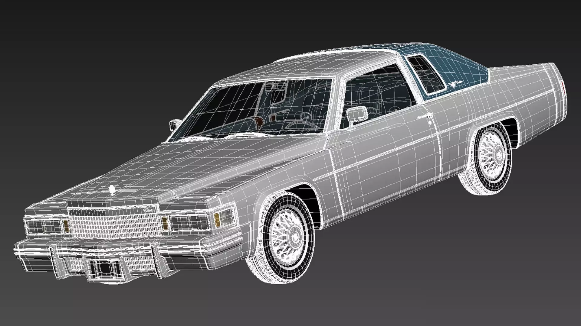 Cadillac DeVille Coupe 1977 3D model_17