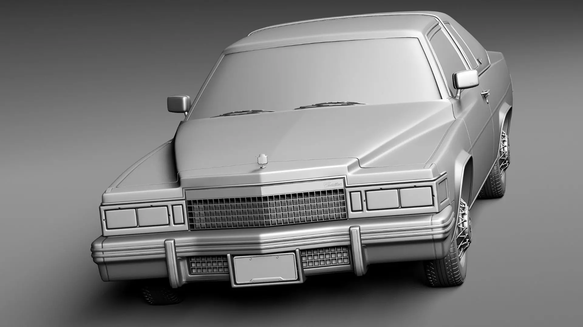Cadillac DeVille Coupe 1977 3D model_9