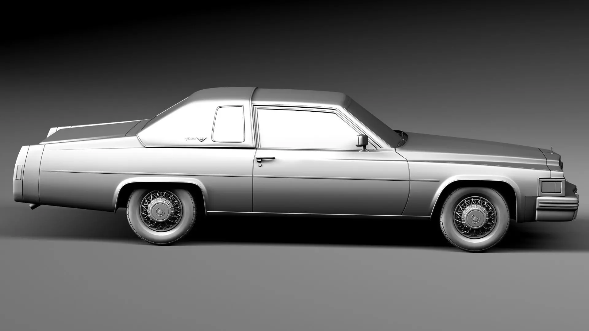 Cadillac DeVille Coupe 1977 3D model_14