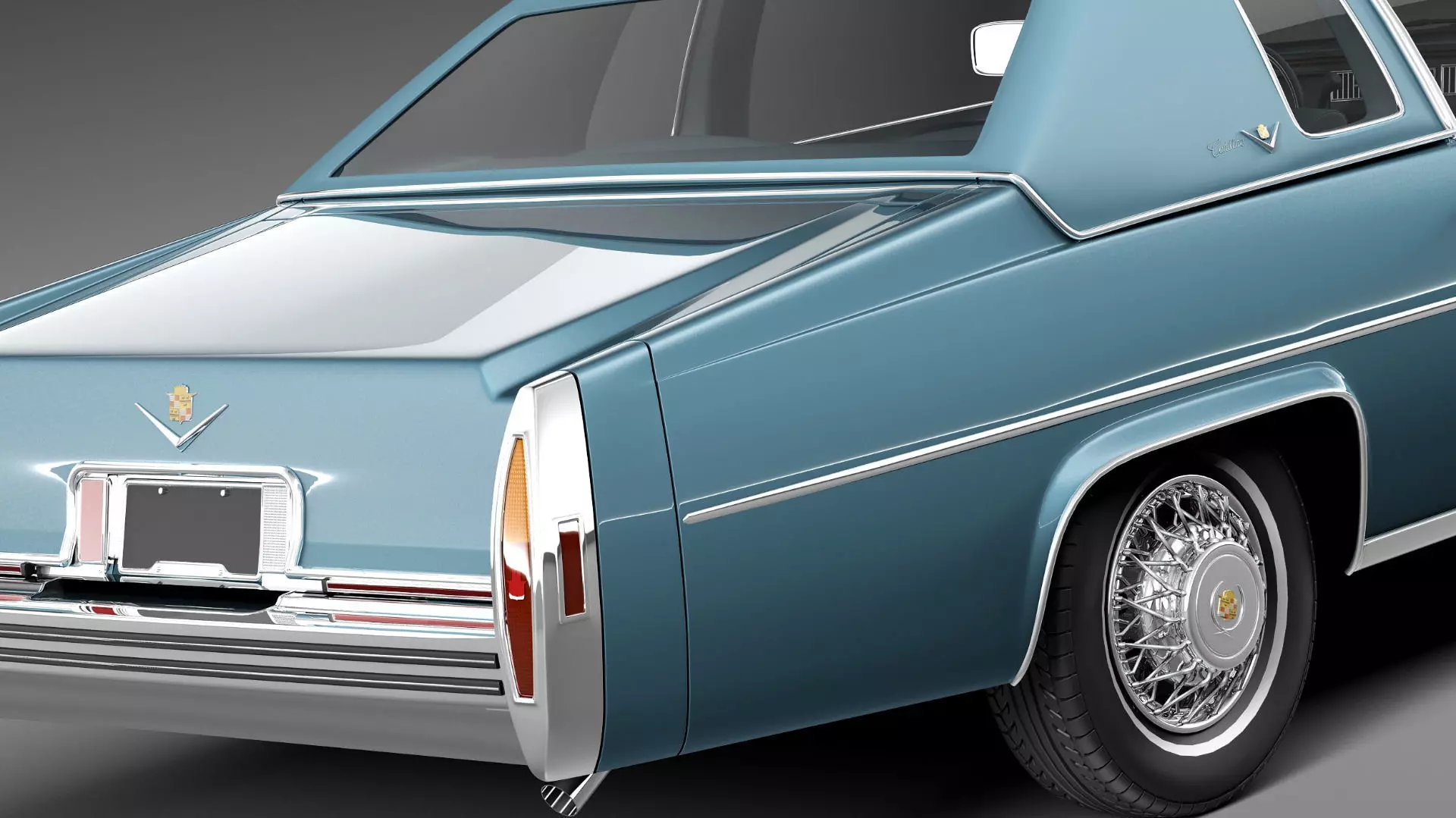 Cadillac DeVille Coupe 1977 3D model_3