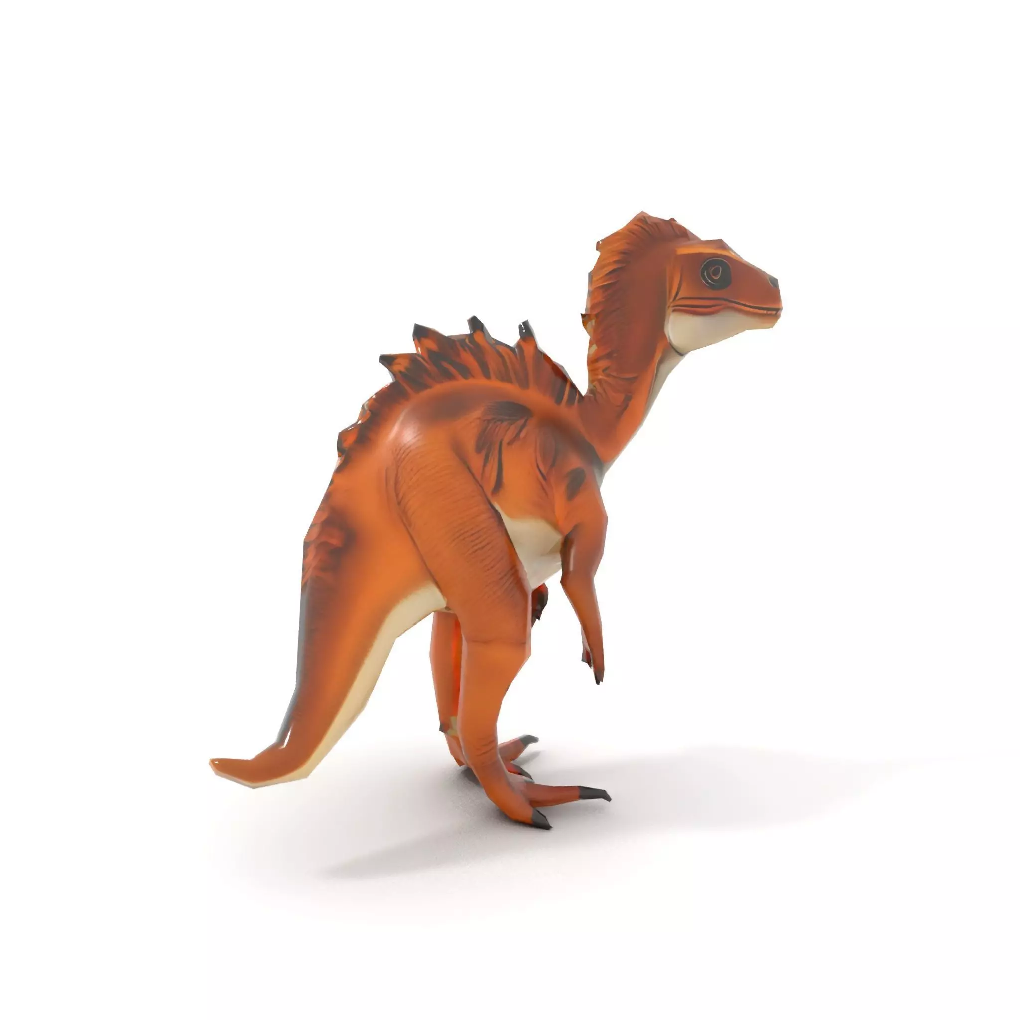 Spiky Dino Brown model pack Low-poly 3D model_20