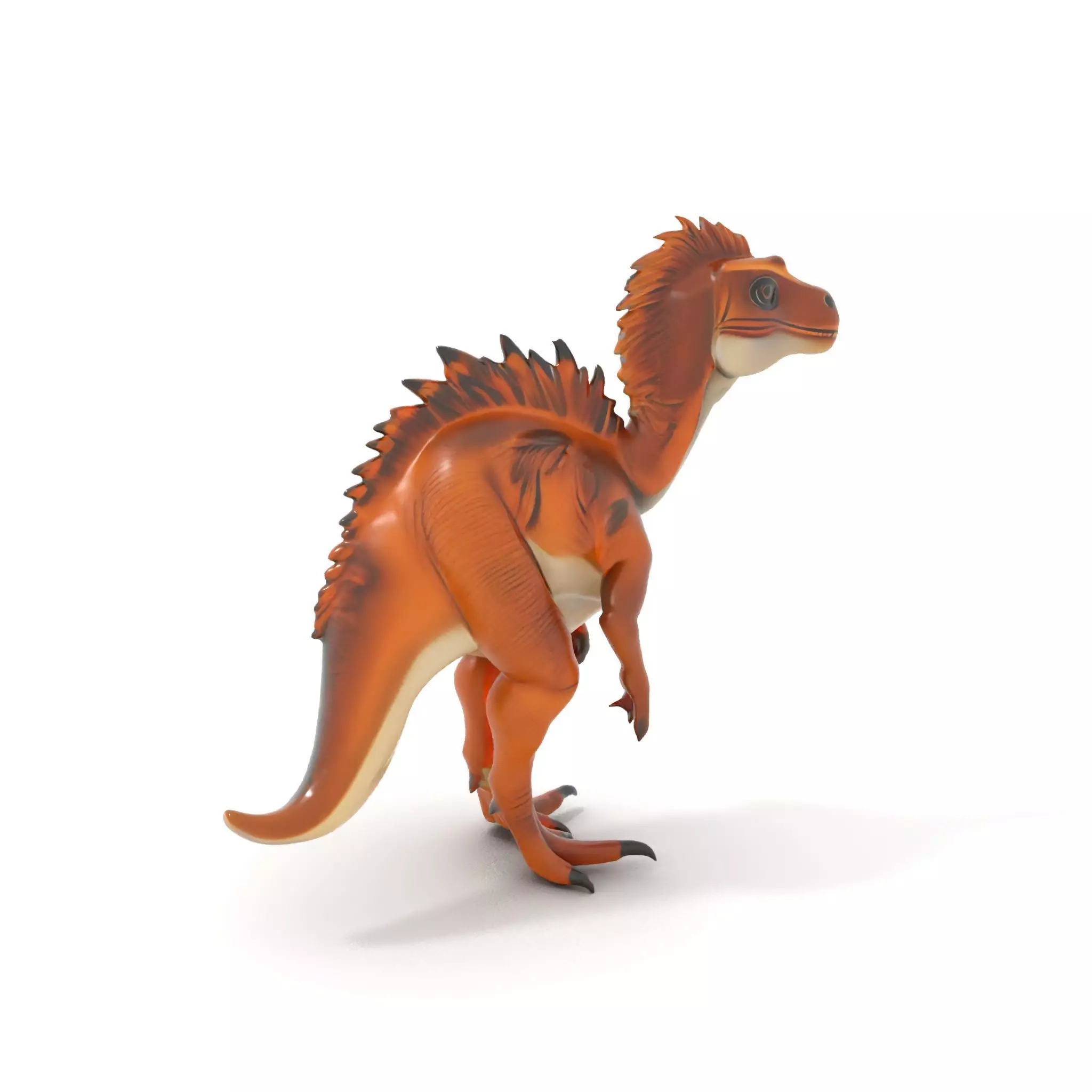 Spiky Dino Brown model pack Low-poly 3D model_0
