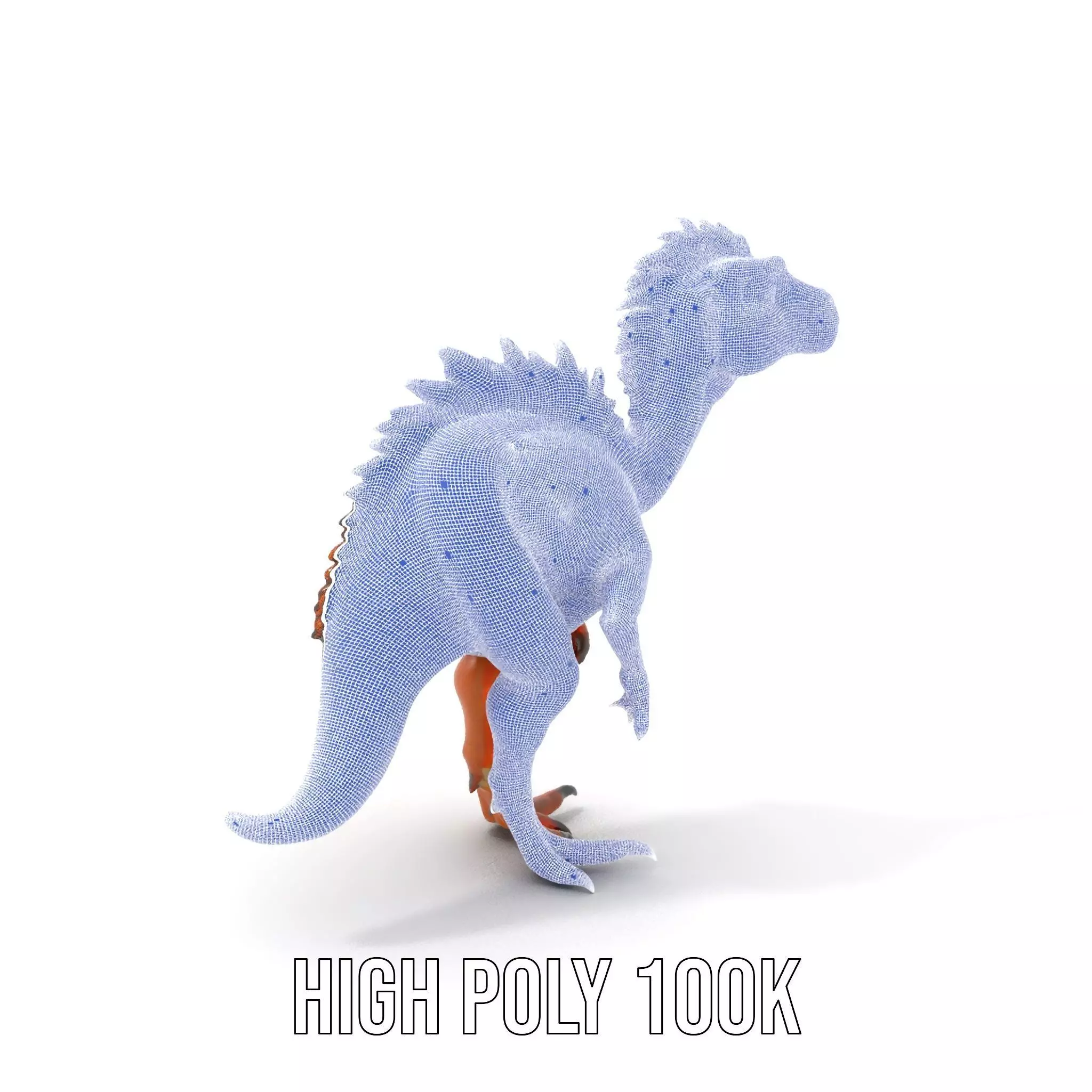 Spiky Dino Brown model pack Low-poly 3D model_5