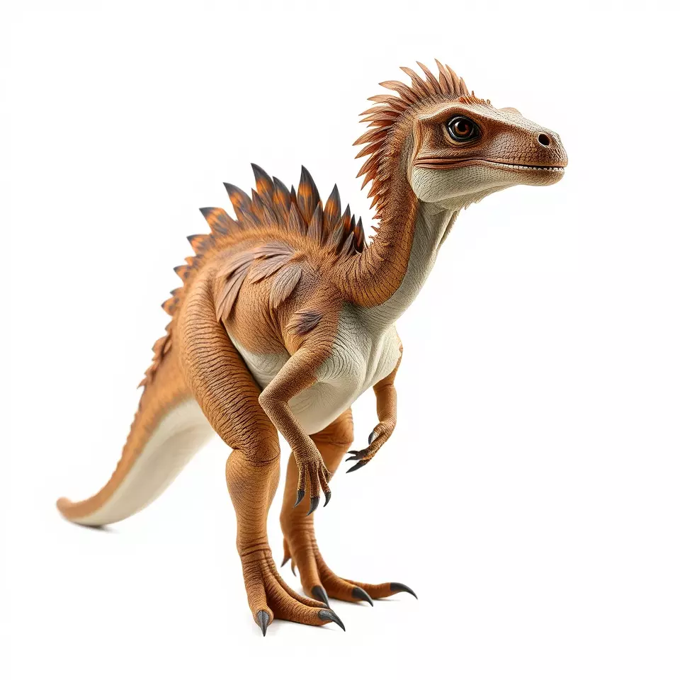 Spiky Dino Brown model pack Low-poly 3D model_3