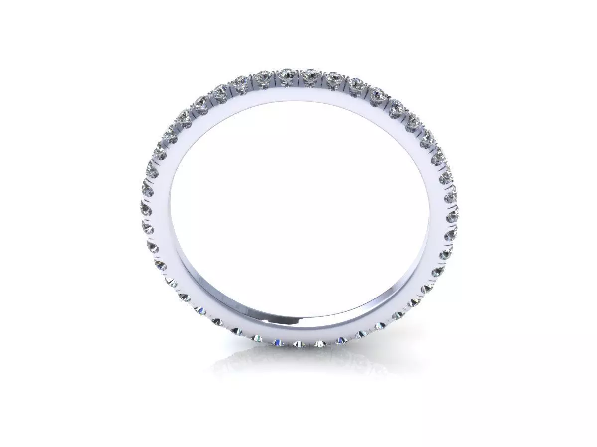 Wedding Band Ring 3D print model_1