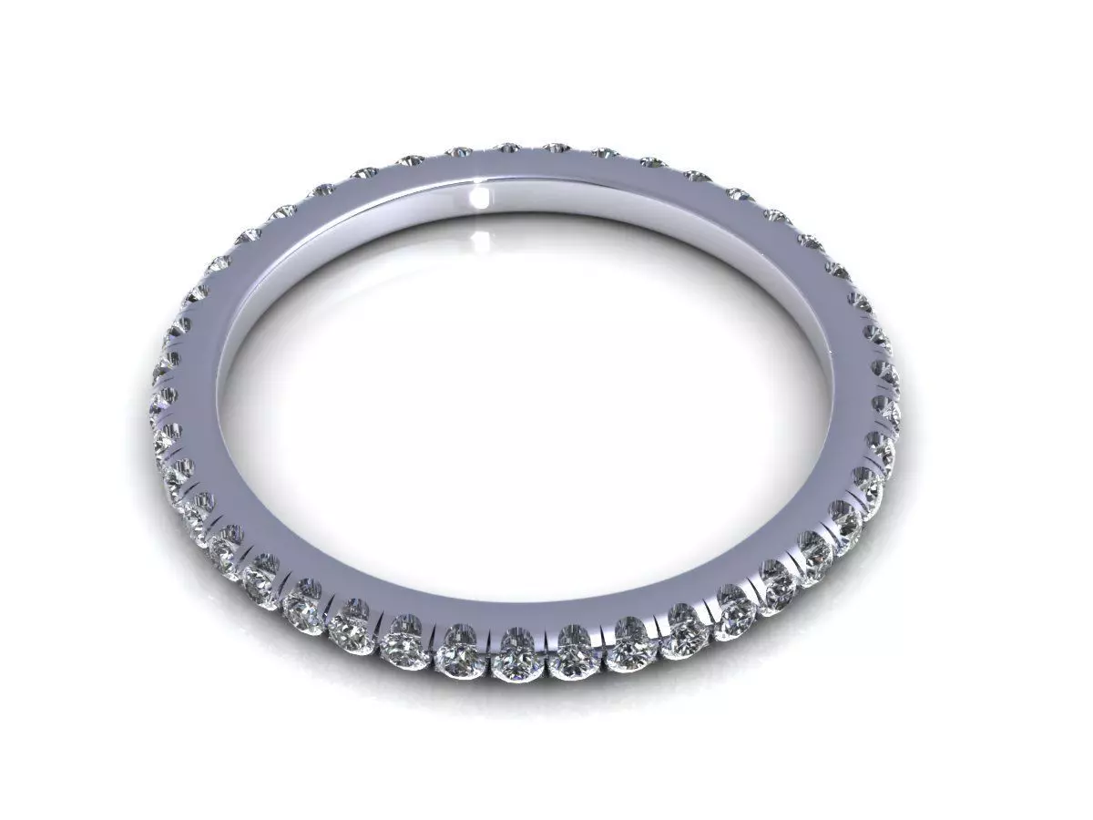 Wedding Band Ring 3D print model_2