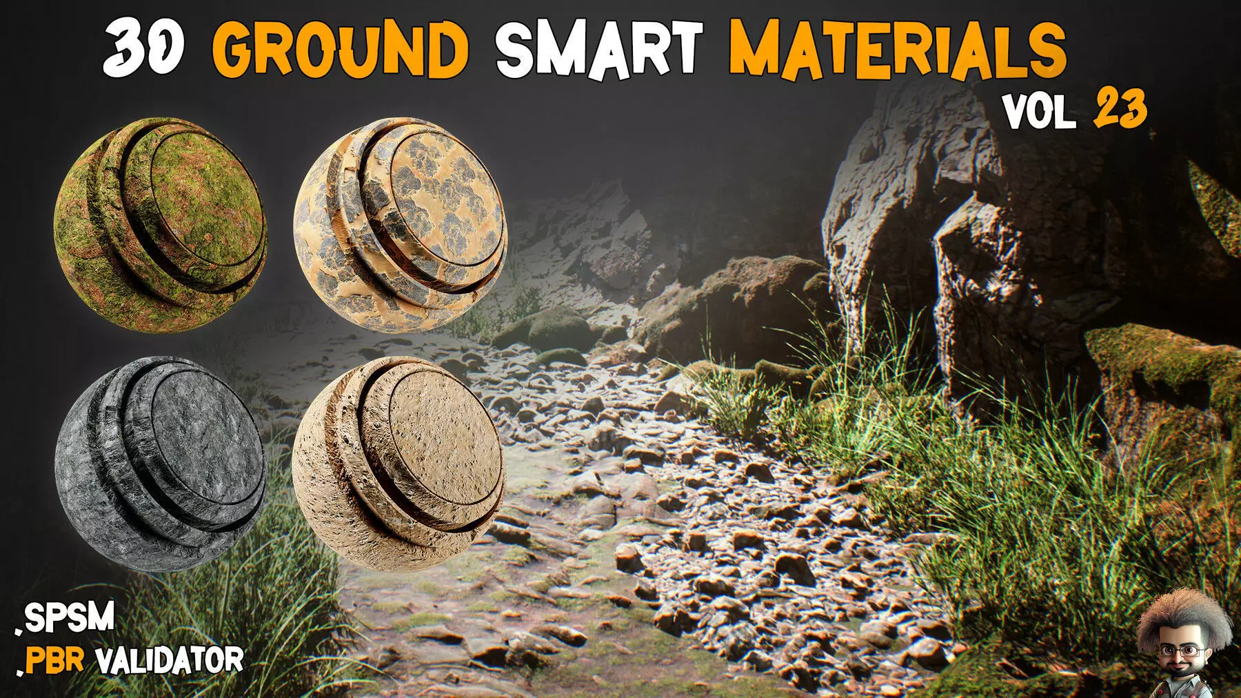 30 Ground Smart Materials PBR Texture Vol 23 Texture_0