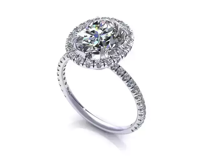 Oval Woman Engagement Ring